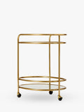West Elm Albee bar cart antique brass - UK version