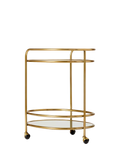 West Elm Albee bar cart antique brass - UK version