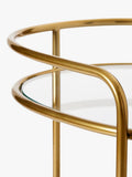 West Elm Albee bar cart antique brass - UK version