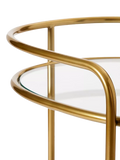 West Elm Albee bar cart antique brass - UK version