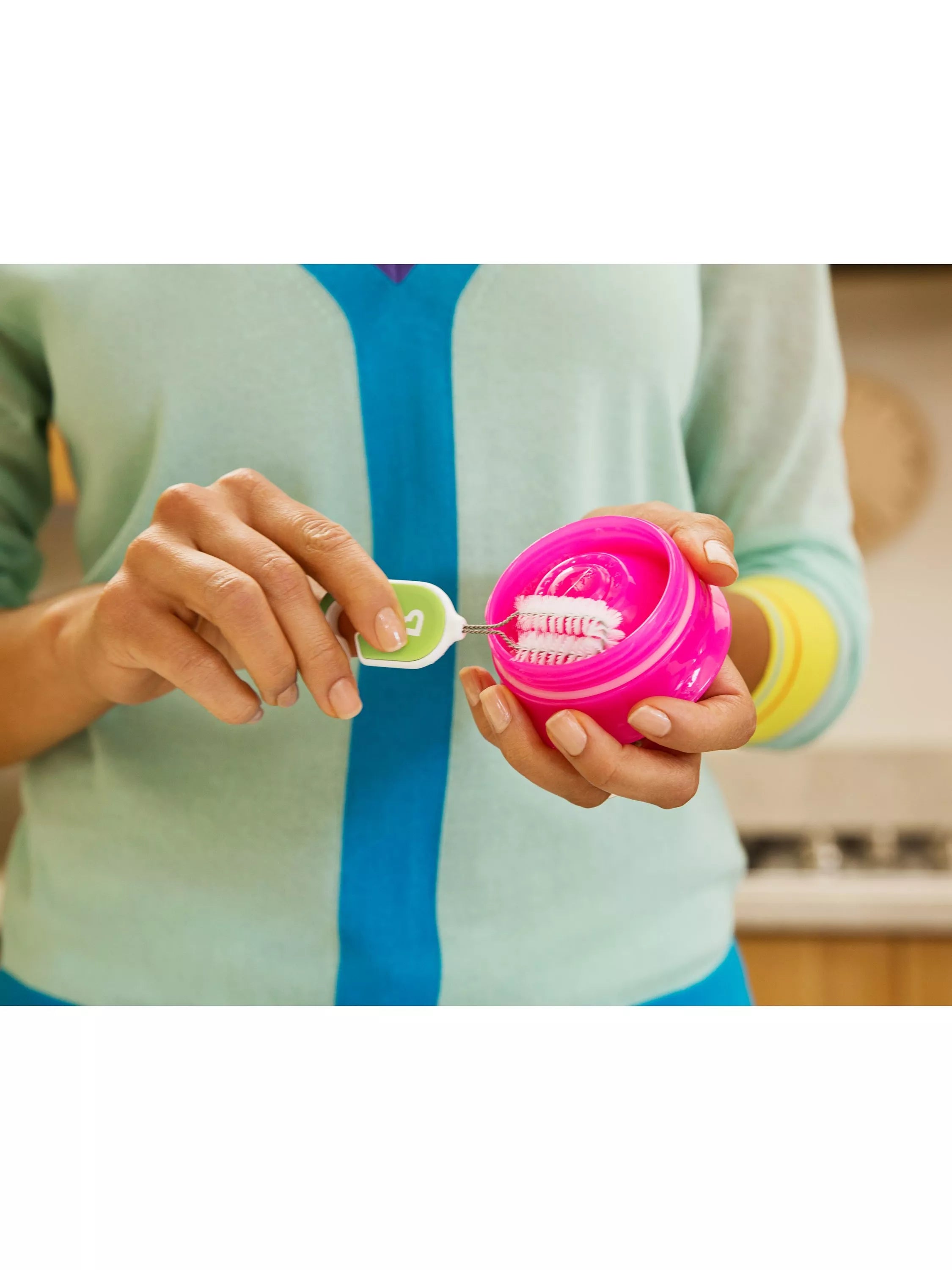 Munchkin baby bottle cleaning brush set, UK version