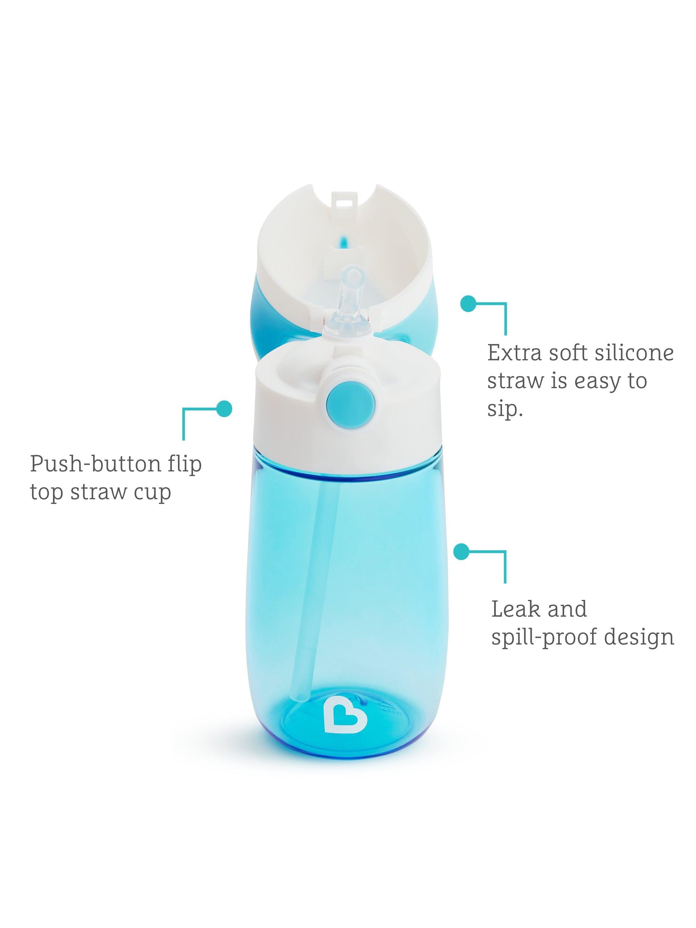 Munchkin Flip n Go water bottle, imported from the UK