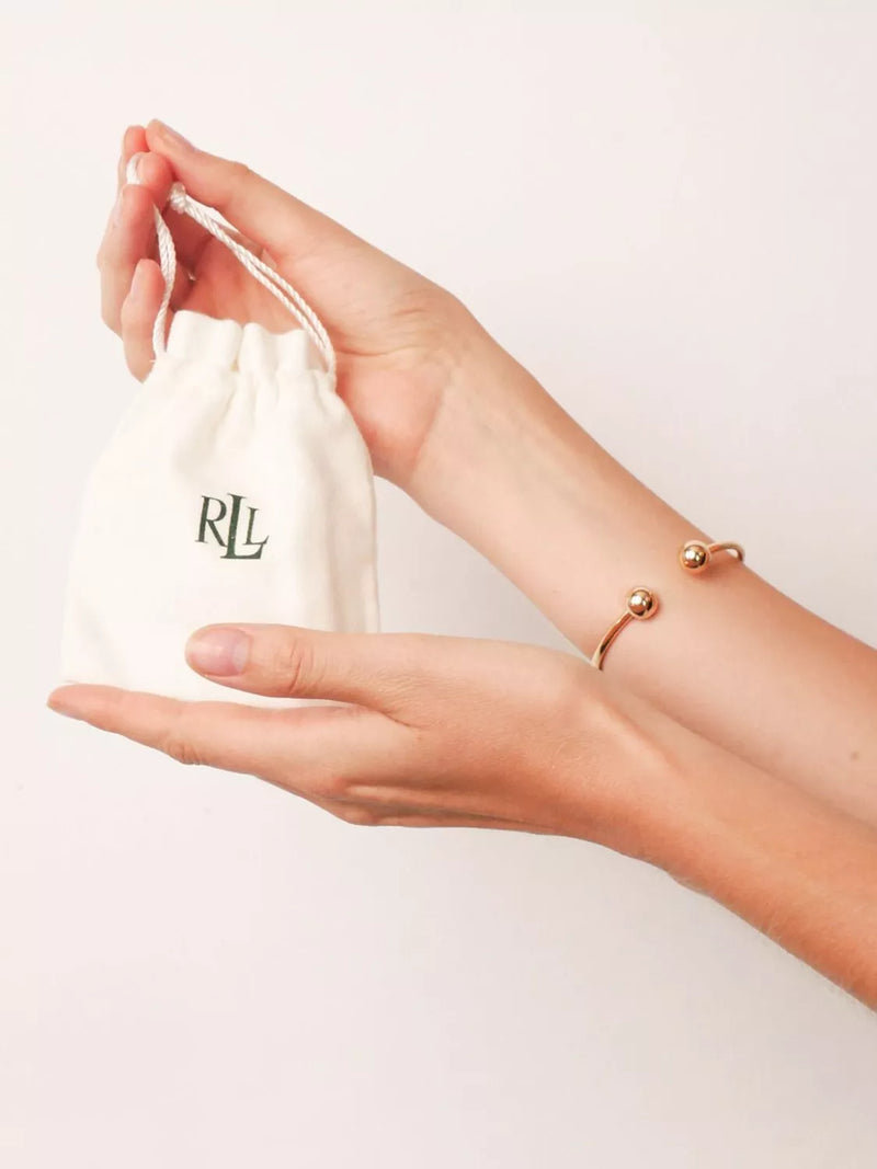 Ralph Lauren sculpted threader earrings silver - British product