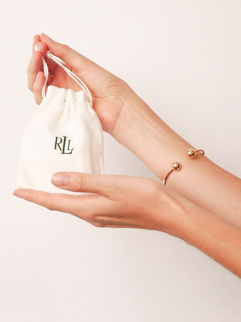 Ralph Lauren sculpted threader earrings silver - British product