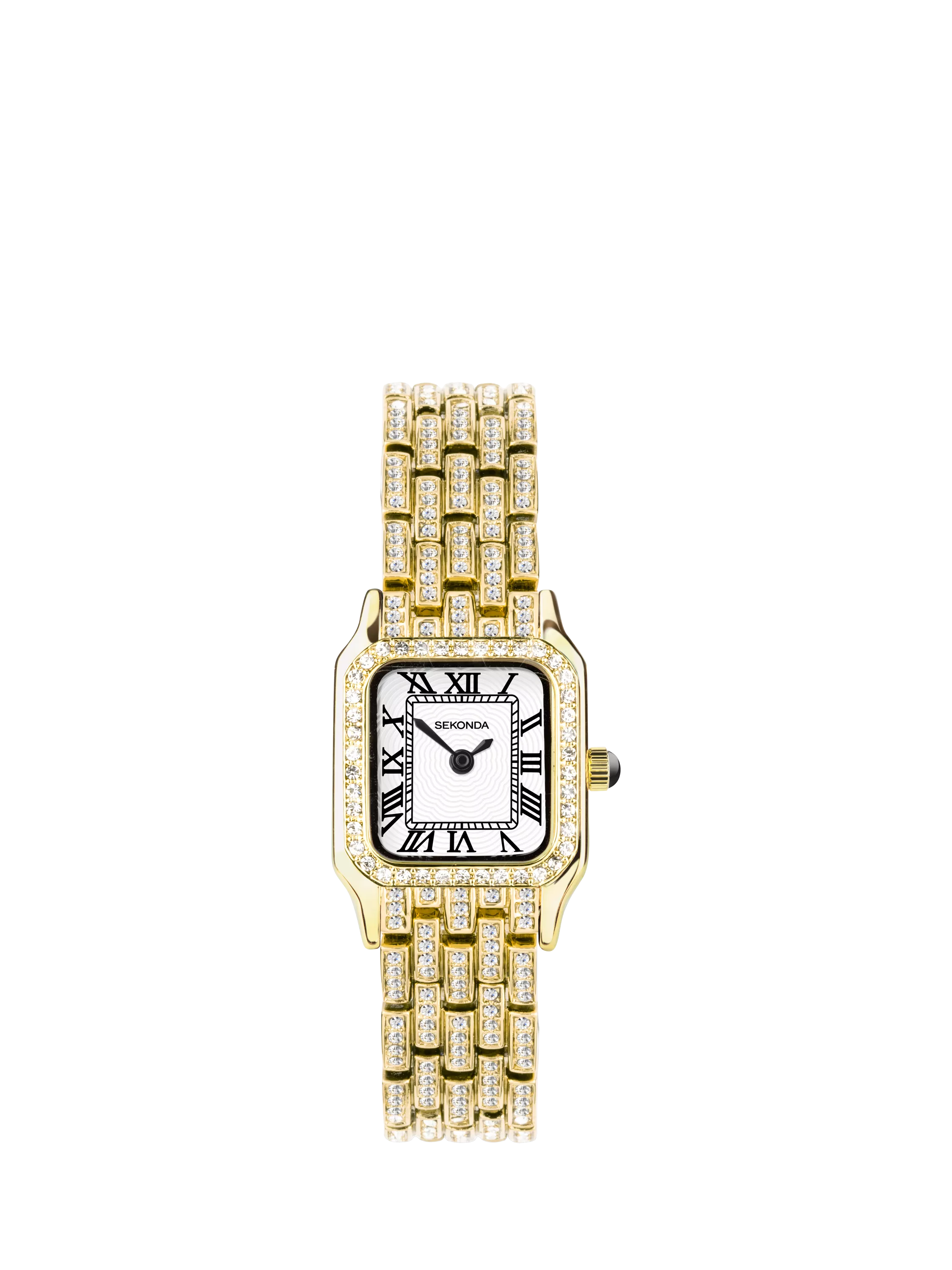 Sekonda Monica crystal bracelet watch gold-toned, UK version
