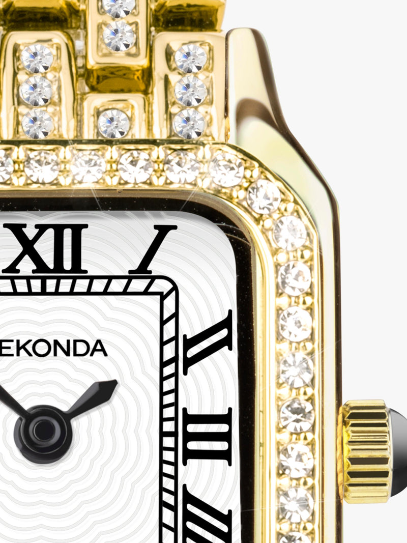 Sekonda Monica crystal bracelet watch gold-toned, UK version