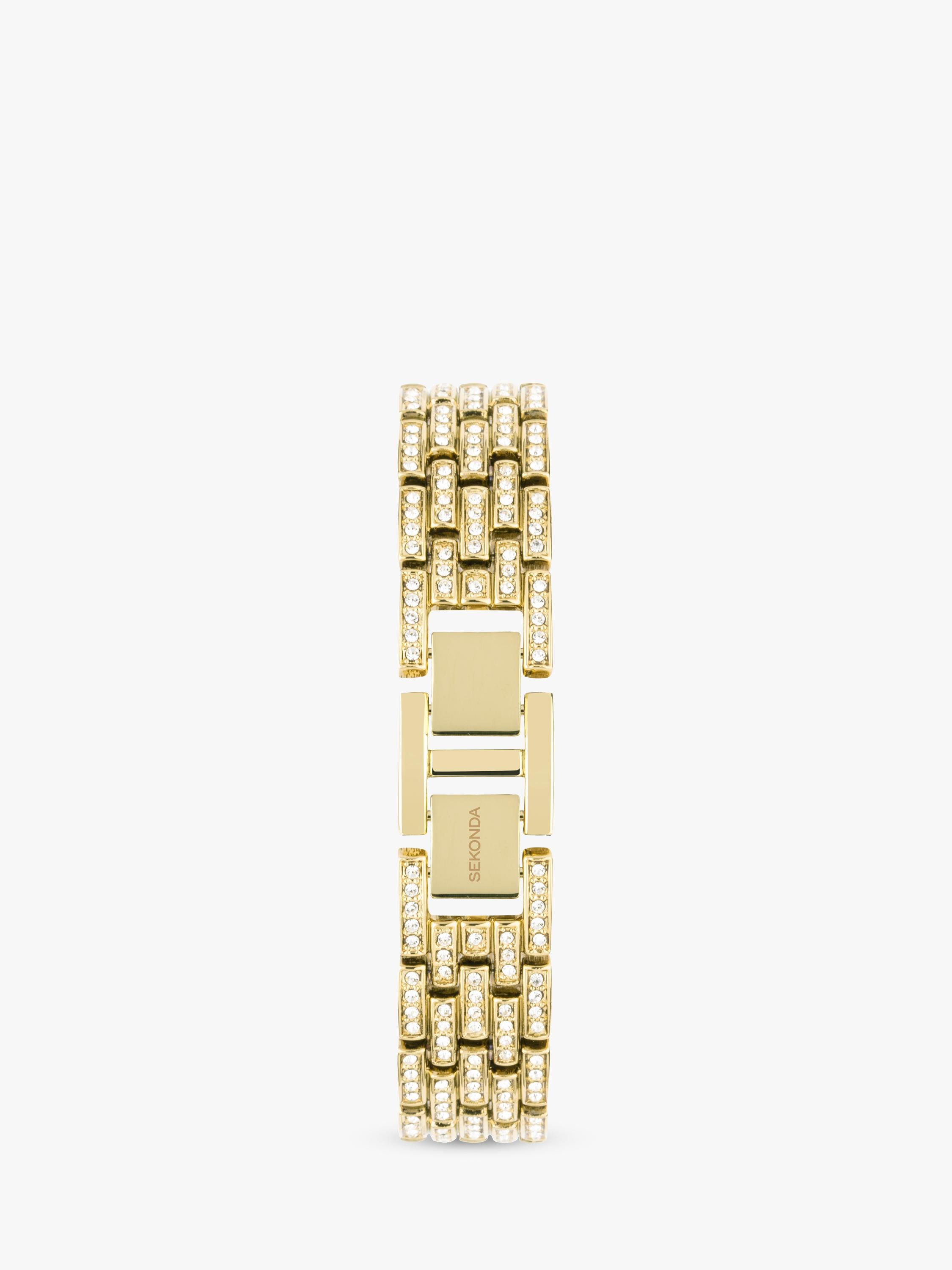 Sekonda Monica crystal bracelet watch gold-toned, UK version