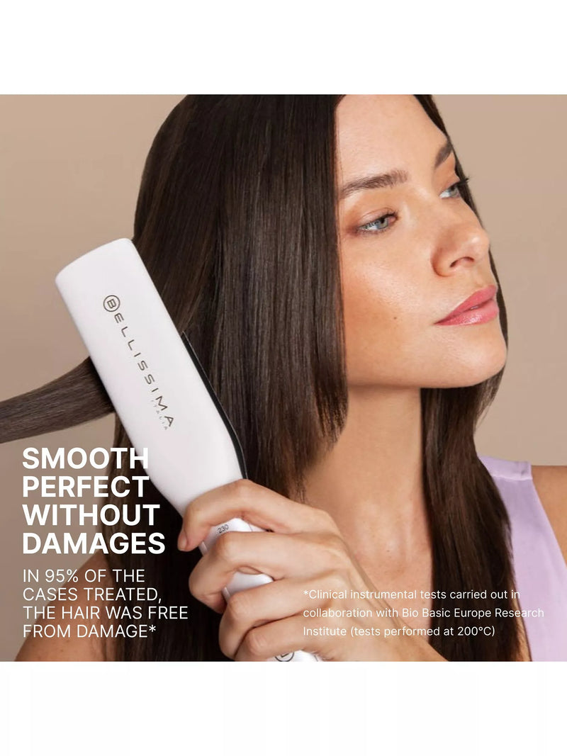 Bellissima Italia Elixir hair straighteners white gold (British brand)