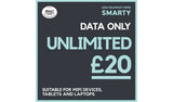 SMARTY unlimited data SIM card for 30 days, UK version