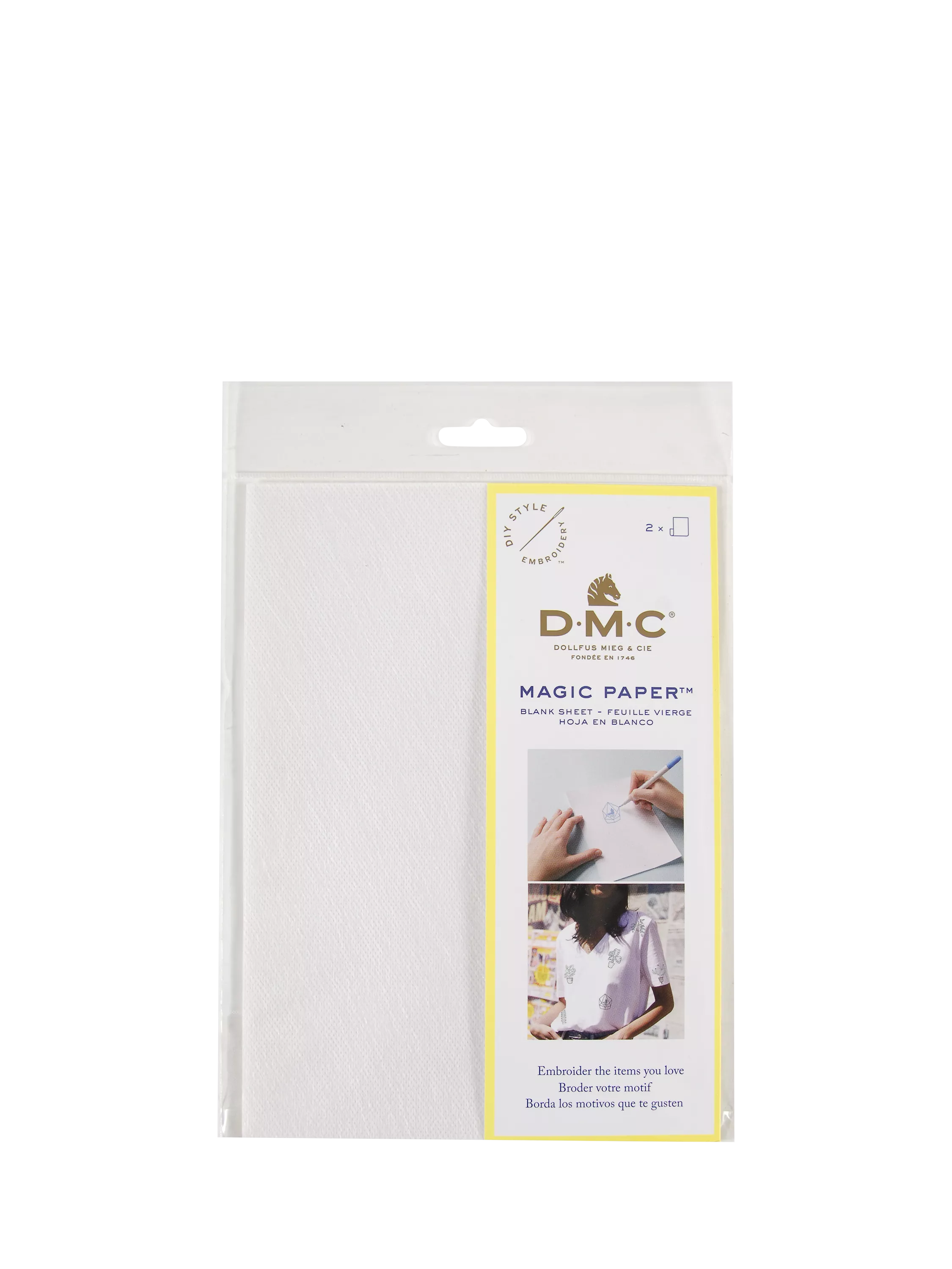 DMC A5 Magic Paper embroidery transfer paper - British product