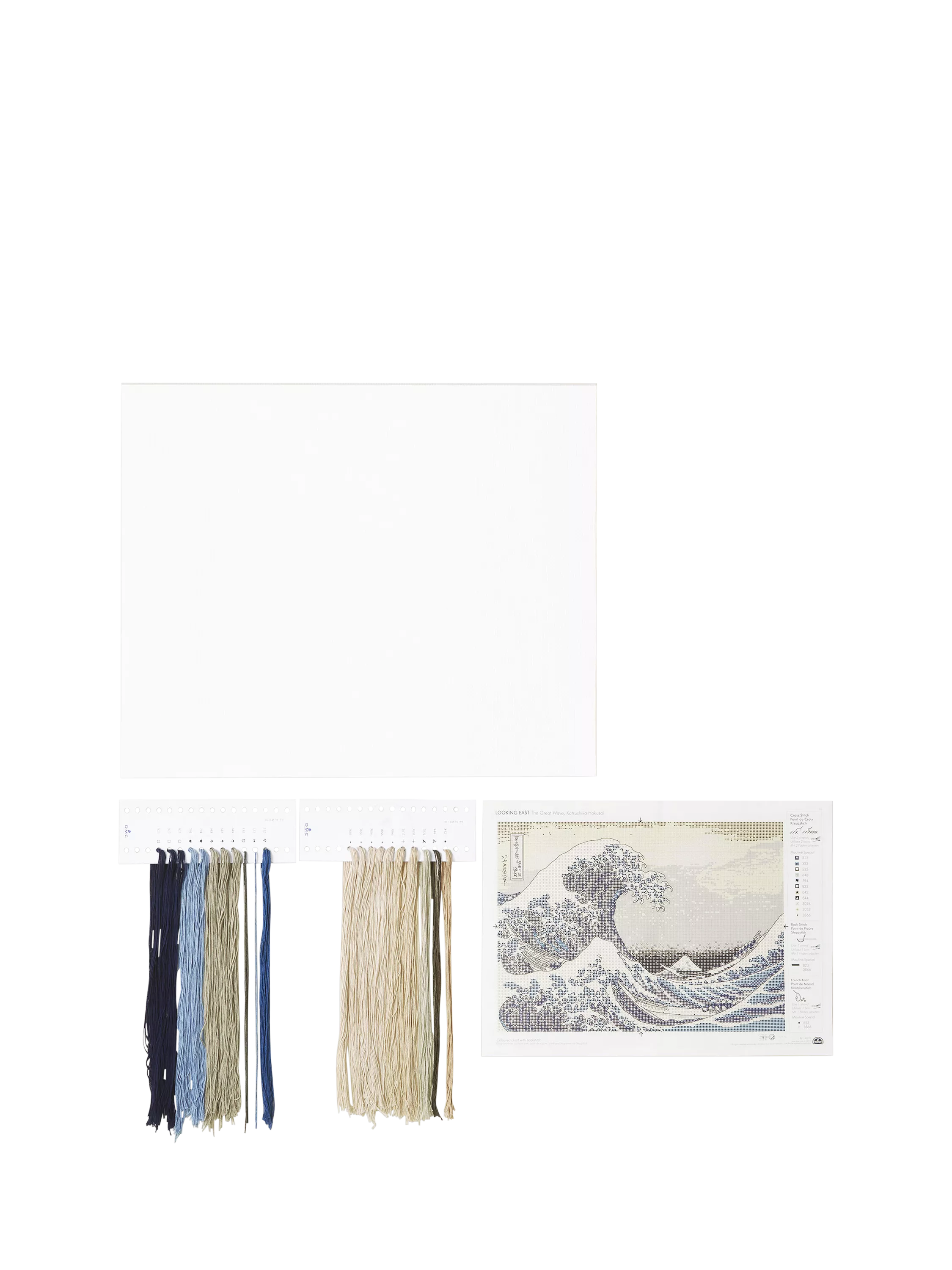 DMC Katsushika Hokusai Great Wave cross stitch kit - British product