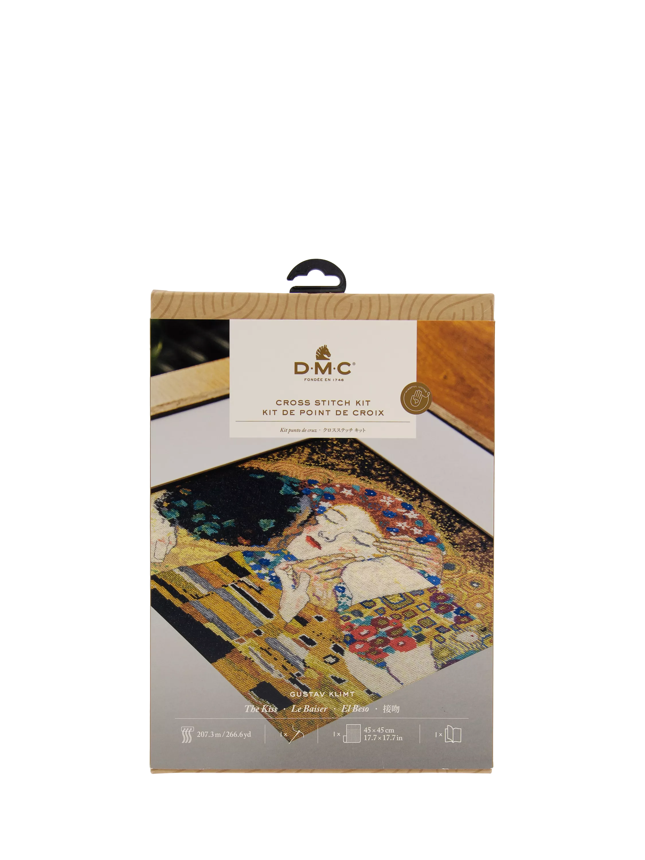 DMC Gustav Klimt cross stitch kit - British product
