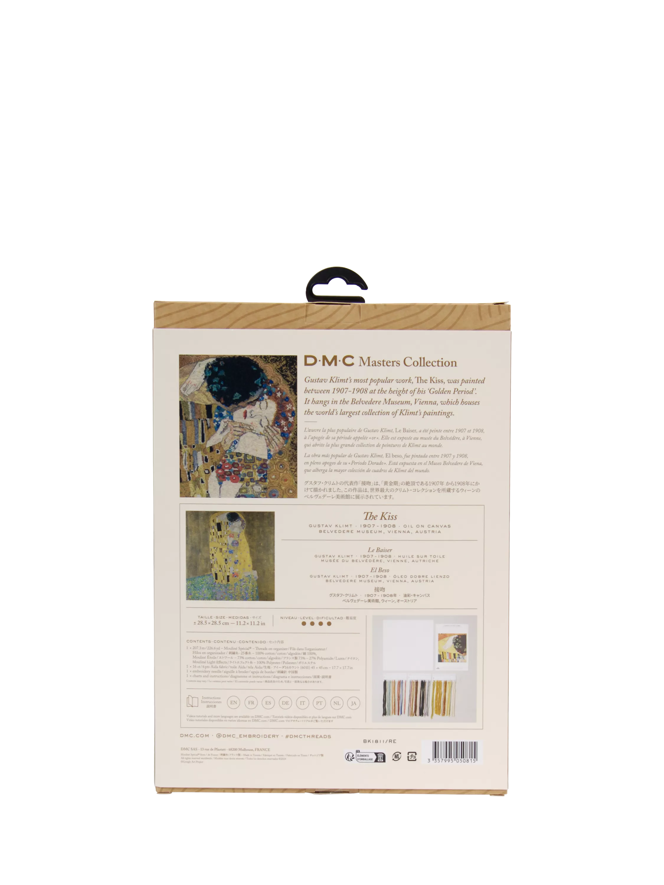DMC Gustav Klimt cross stitch kit - British product