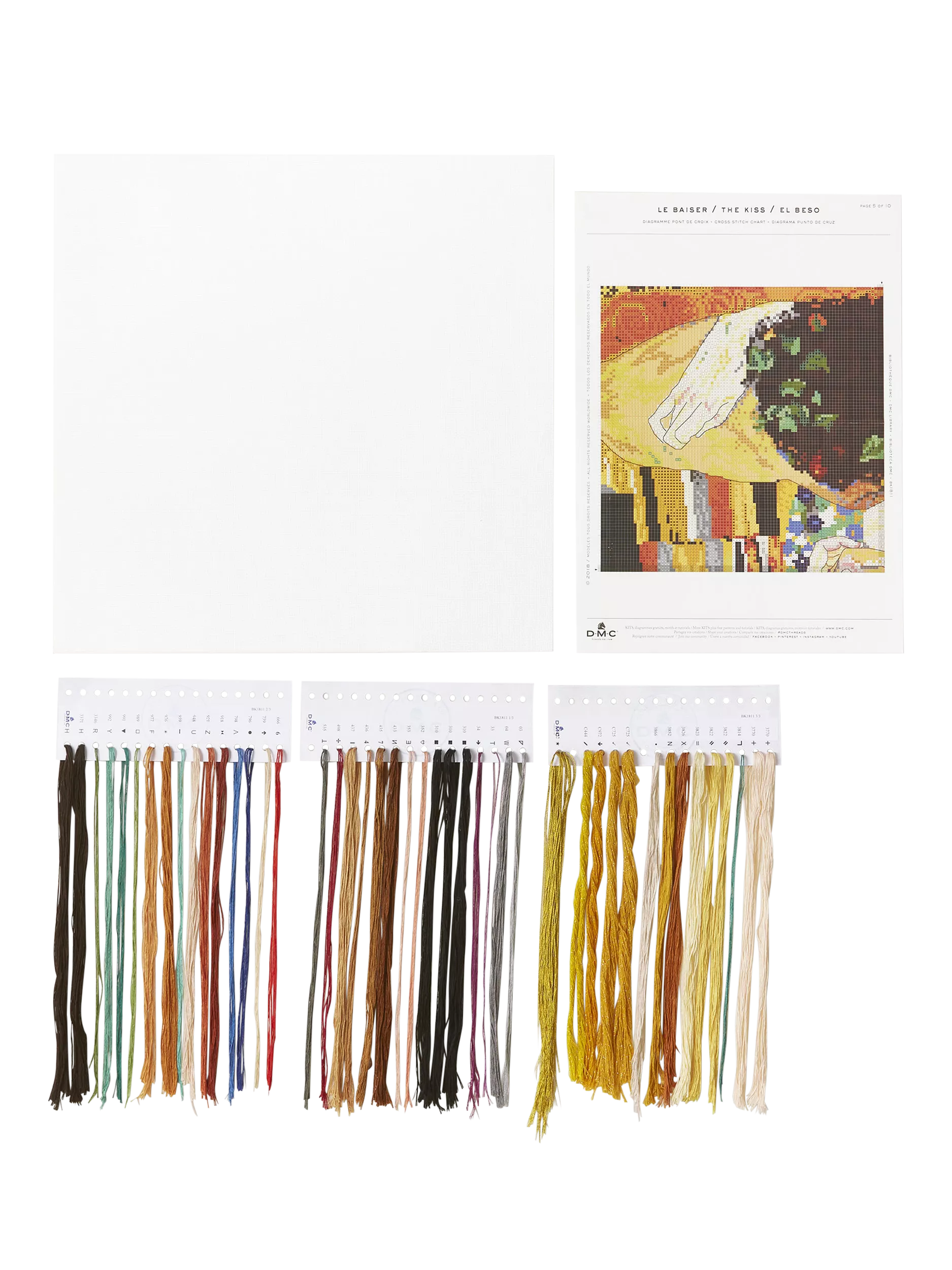 DMC Gustav Klimt cross stitch kit - British product