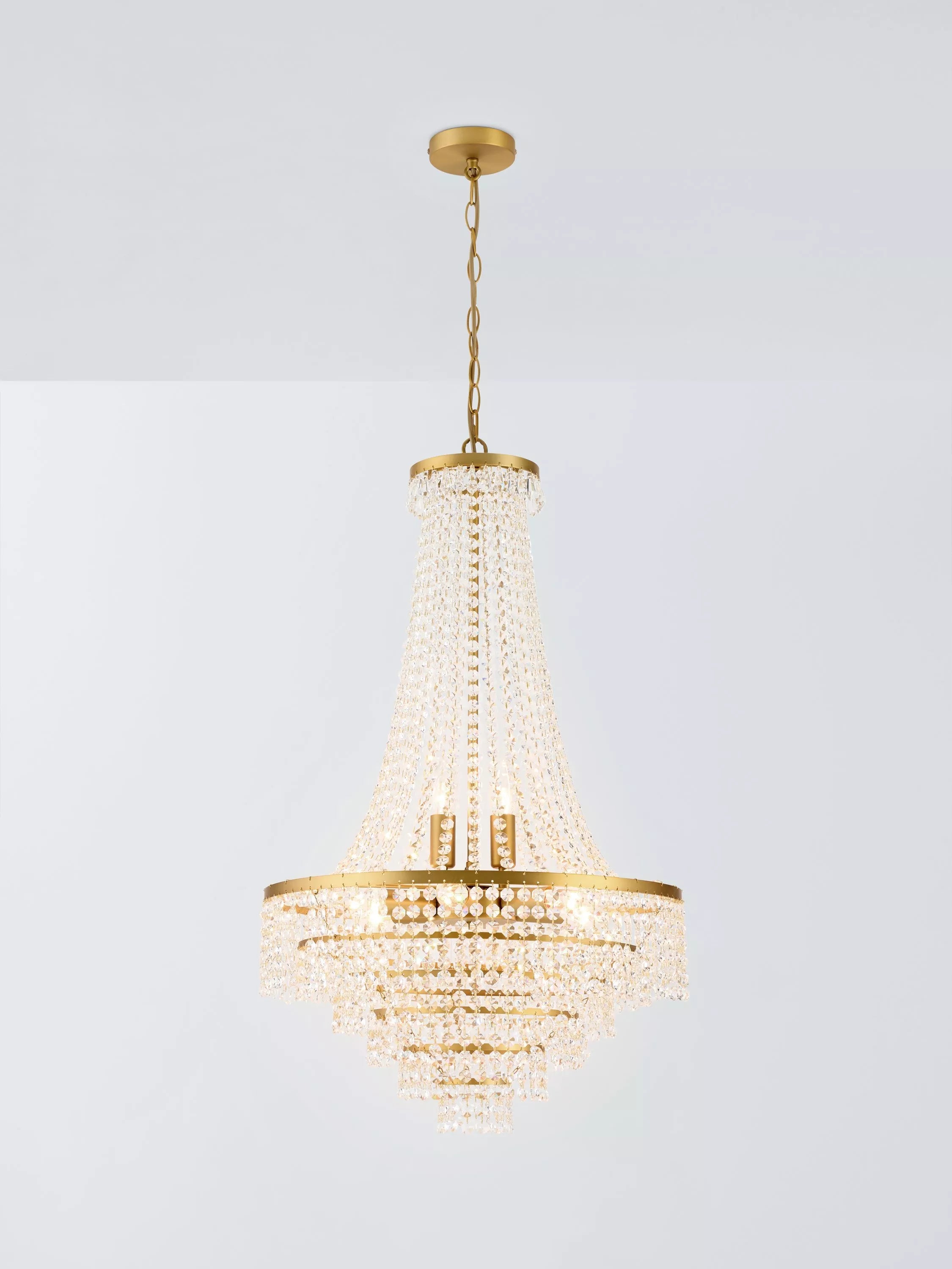 John Lewis Heera extra large chandelier gold (British brand)