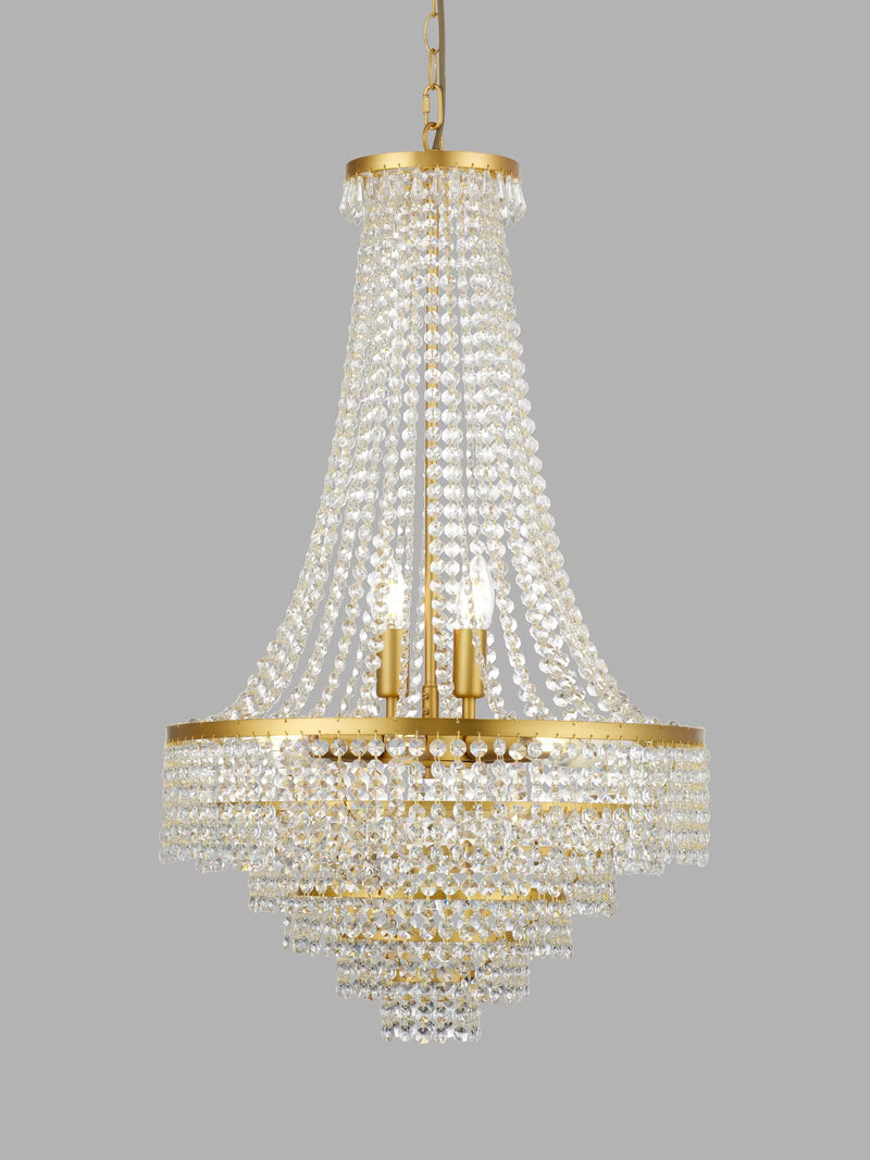 John Lewis Heera extra large chandelier gold (British brand)