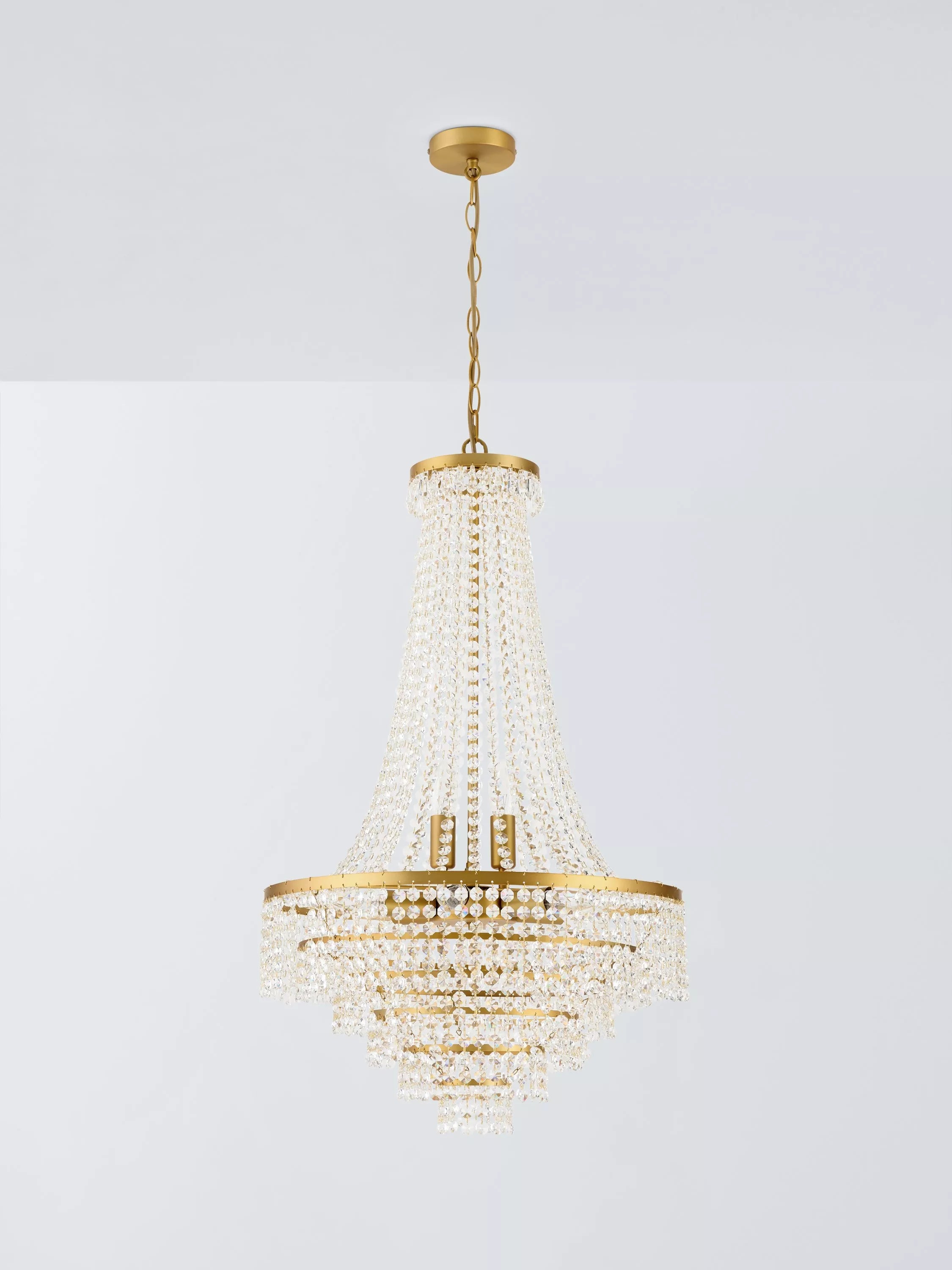 John Lewis Heera extra large chandelier gold (British brand)
