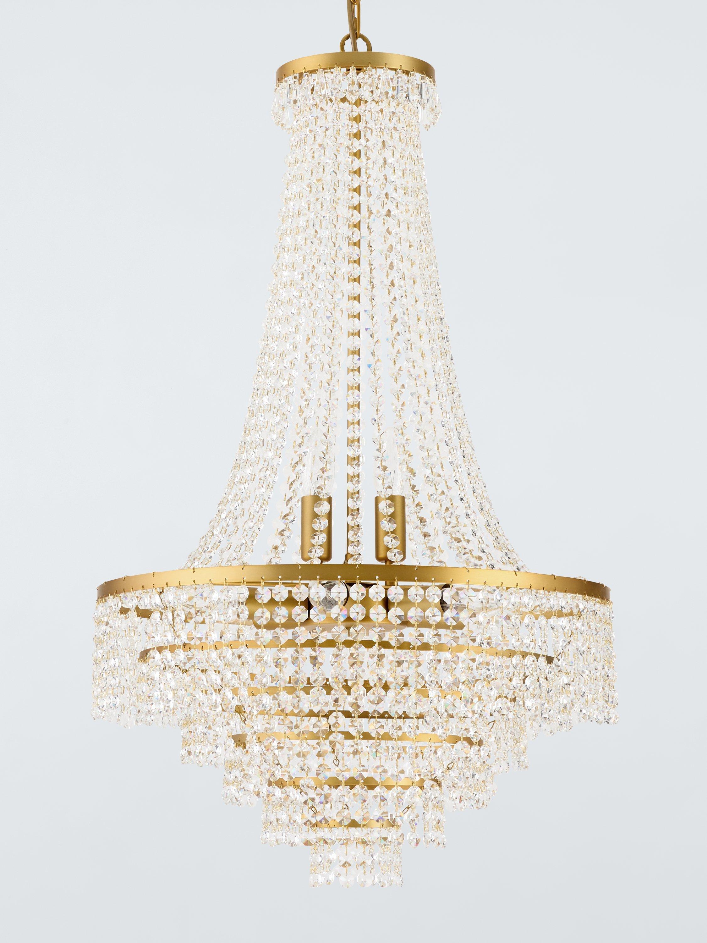 John Lewis Heera extra large chandelier gold (British brand)
