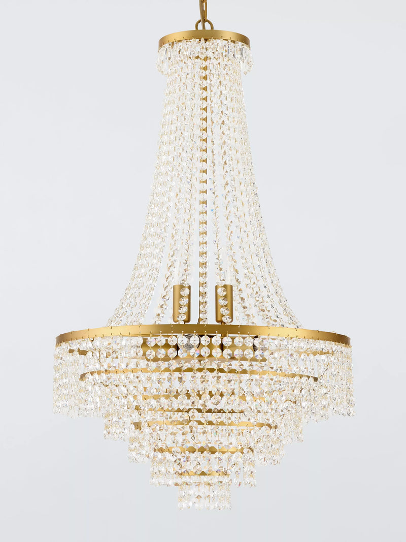 John Lewis Heera extra large chandelier gold (British brand)