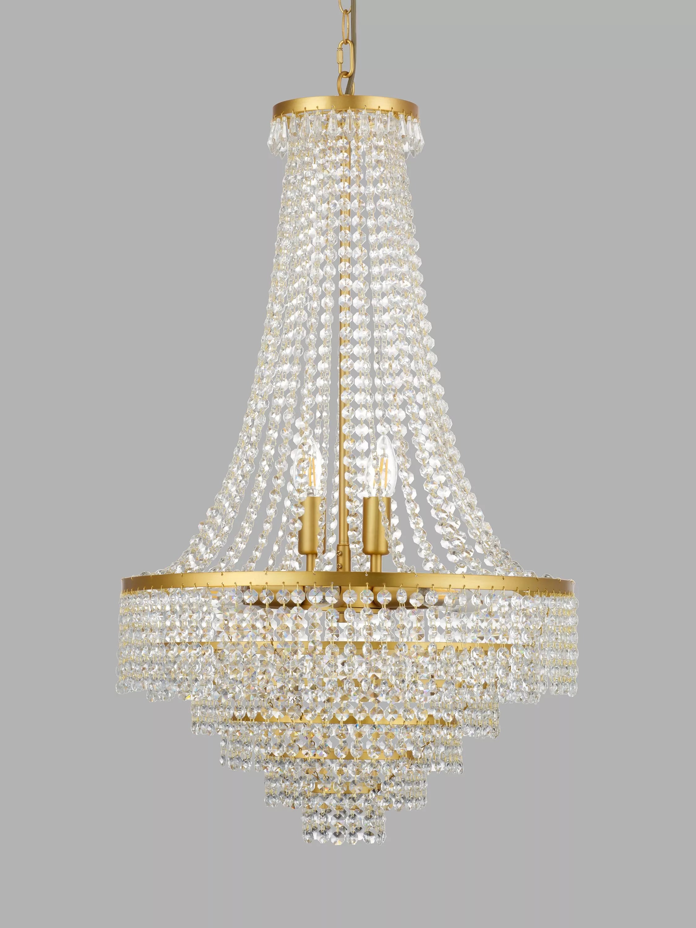 John Lewis Heera extra large chandelier gold (British brand)