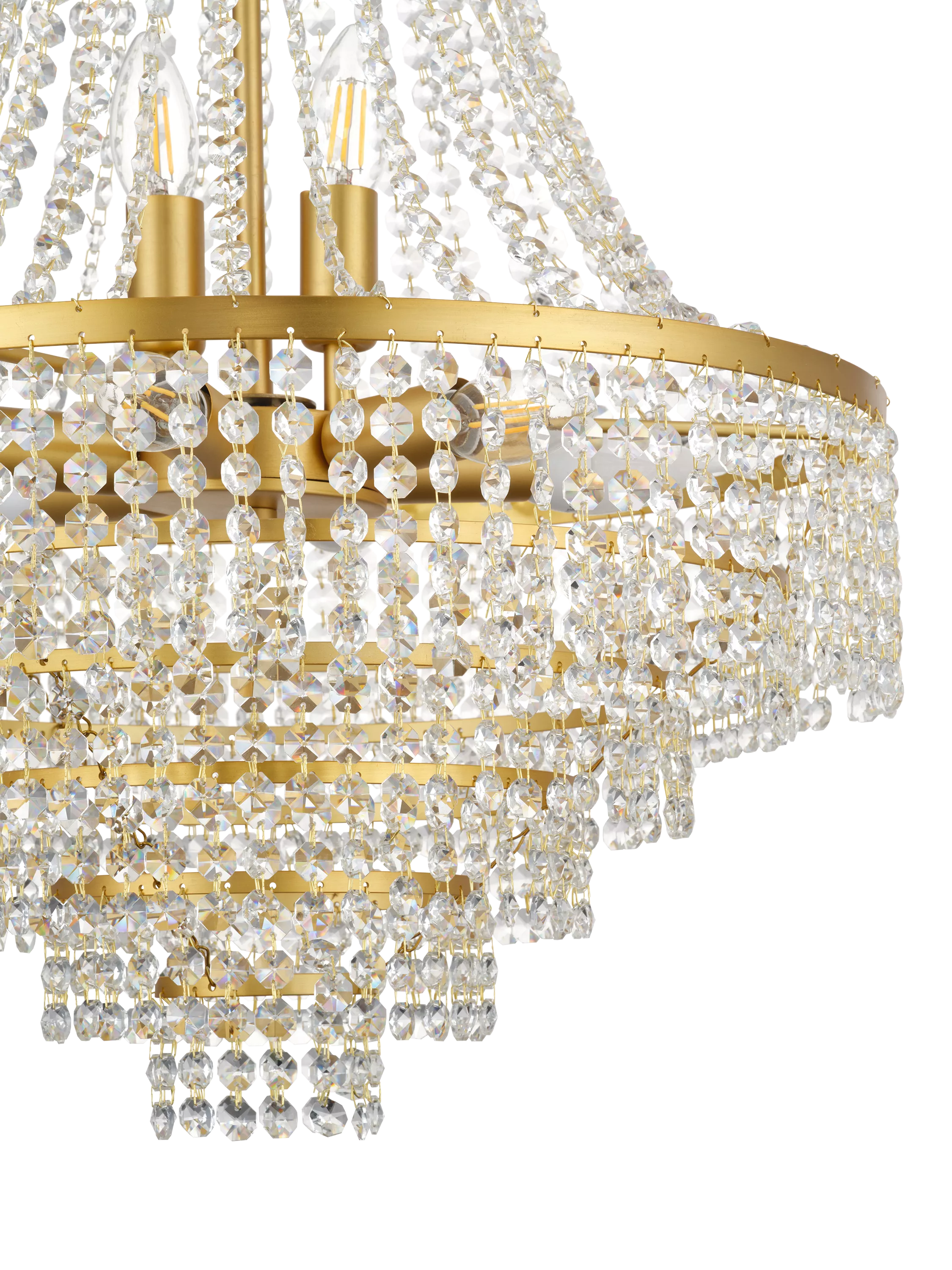 John Lewis Heera extra large chandelier gold (British brand)