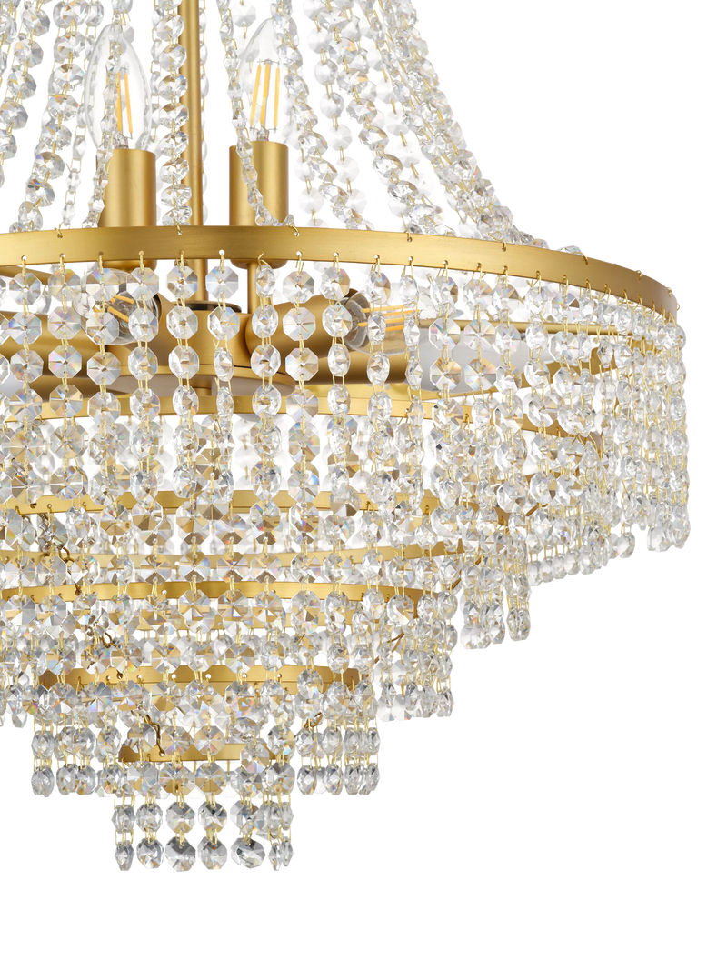 John Lewis Heera extra large chandelier gold (British brand)