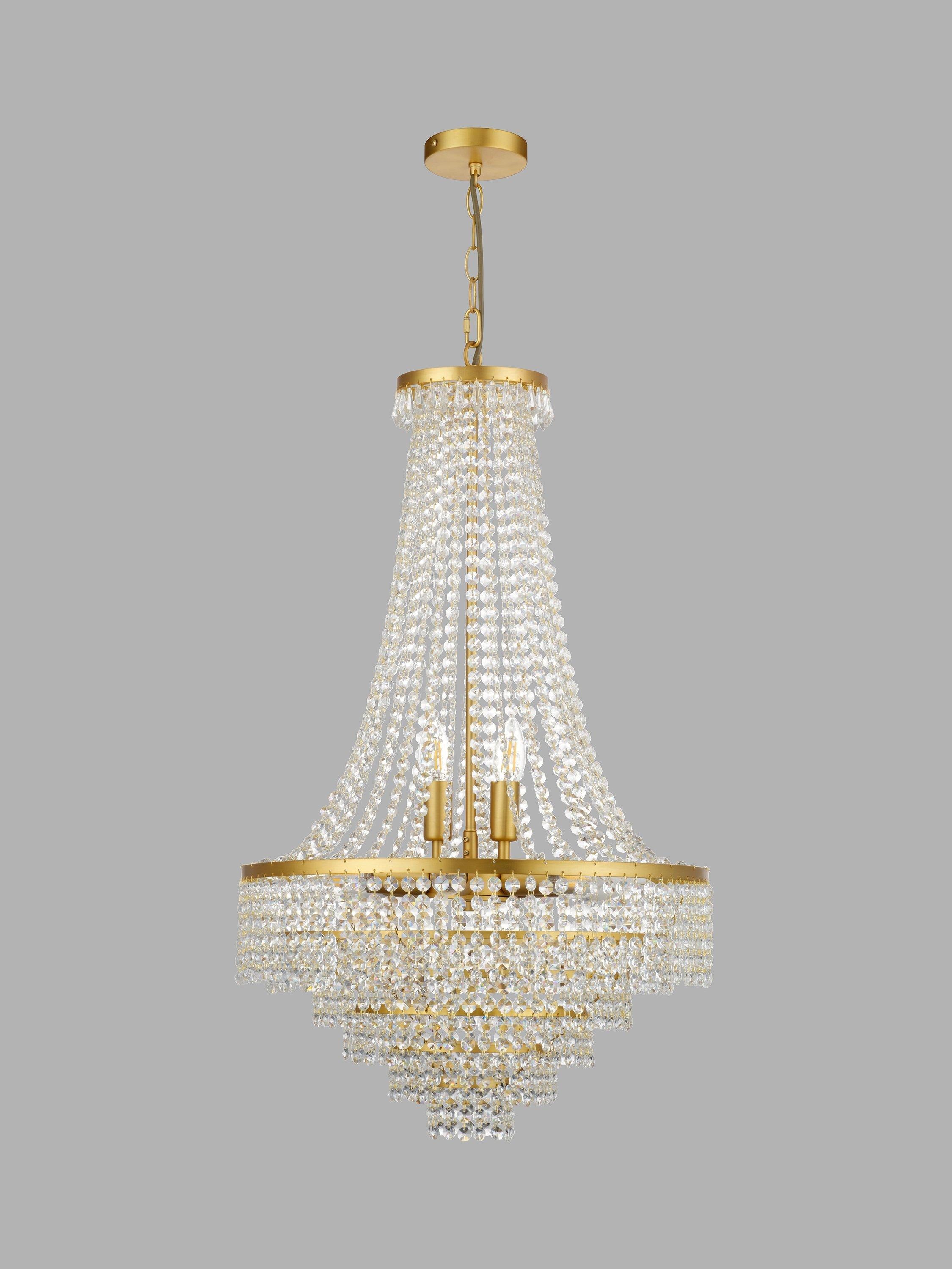 John Lewis Heera extra large chandelier gold (British brand)