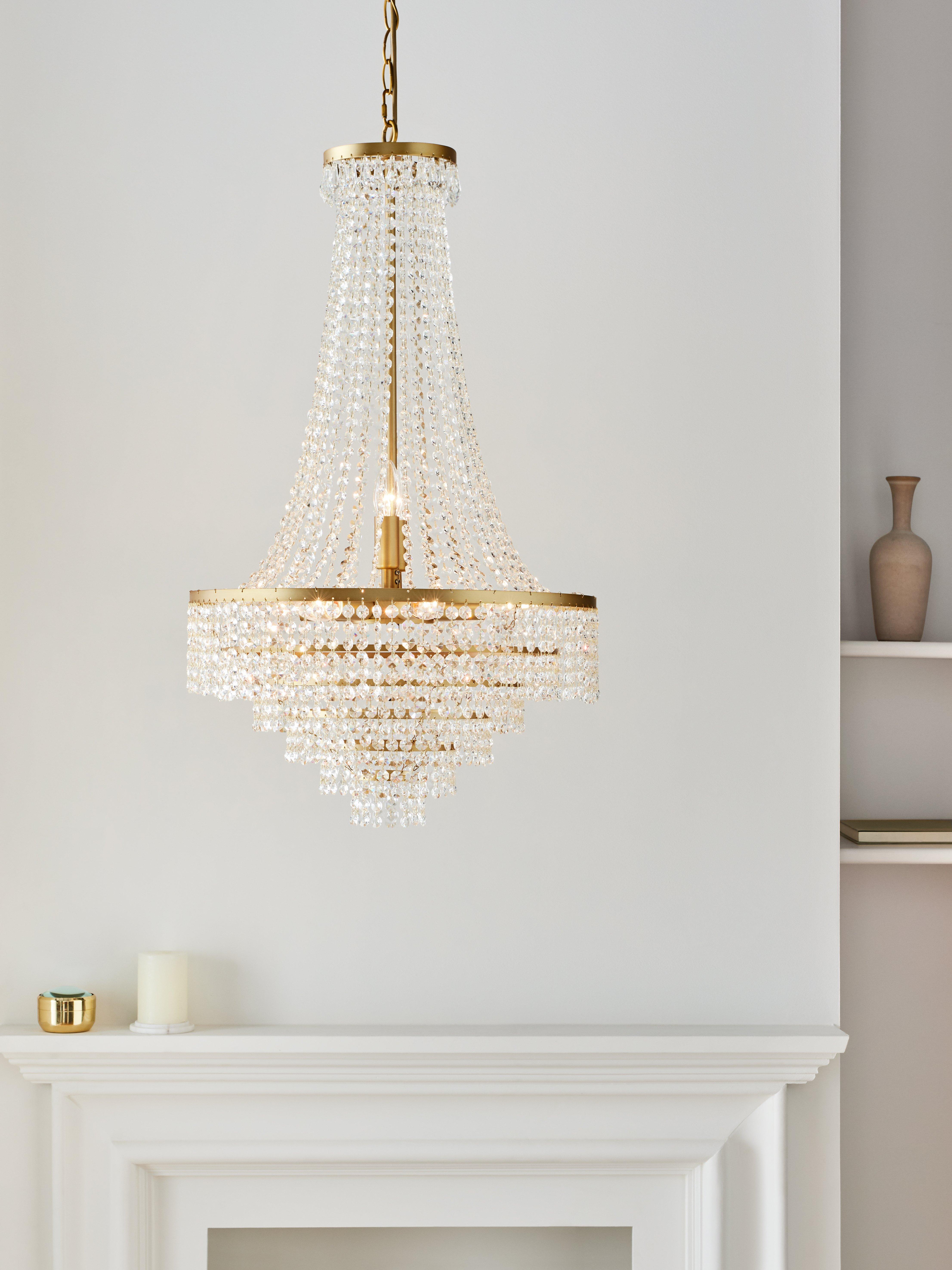 John Lewis Heera extra large chandelier gold (British brand)