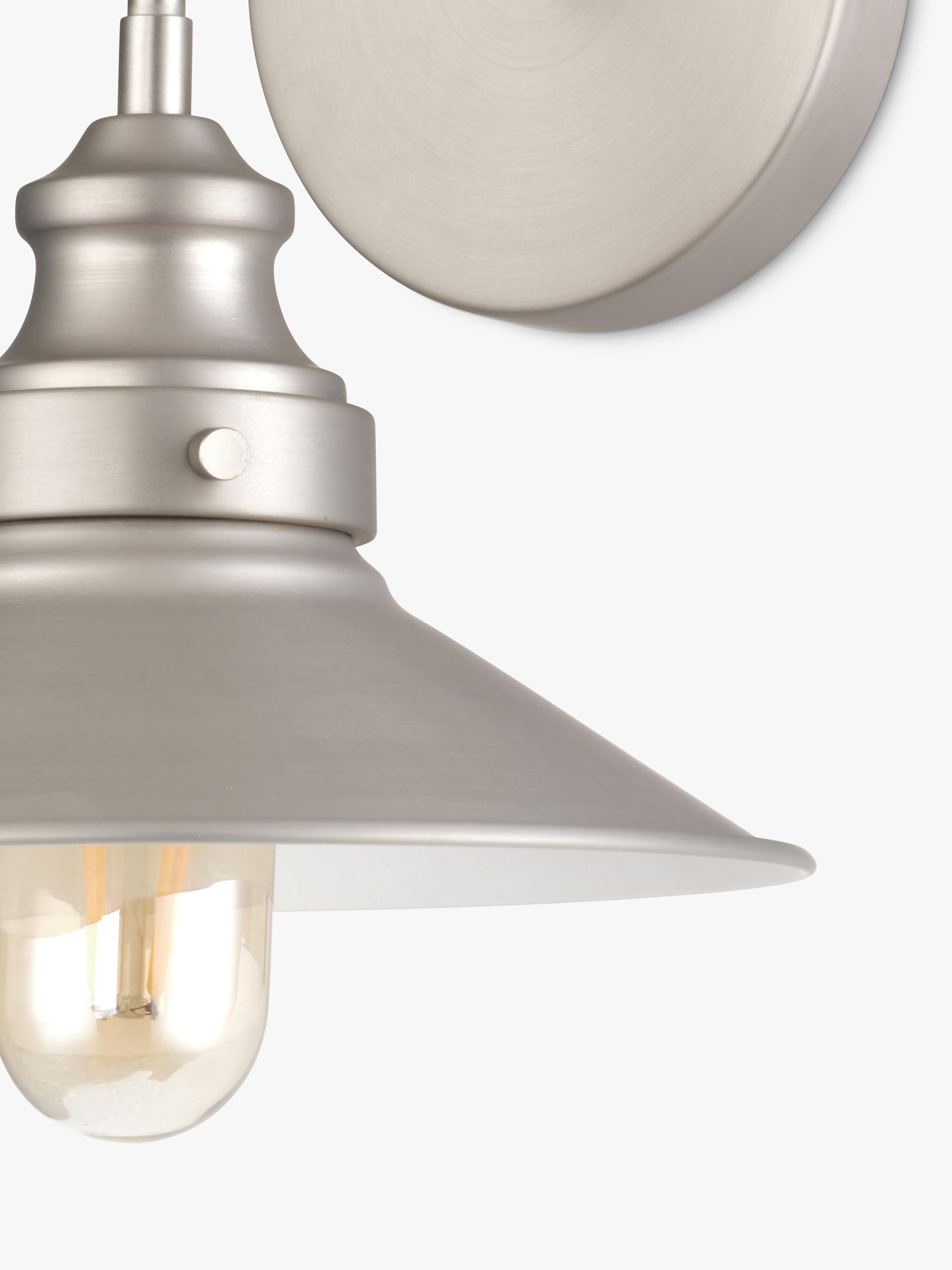 John Lewis Tobias wall light dimmable metal - British product