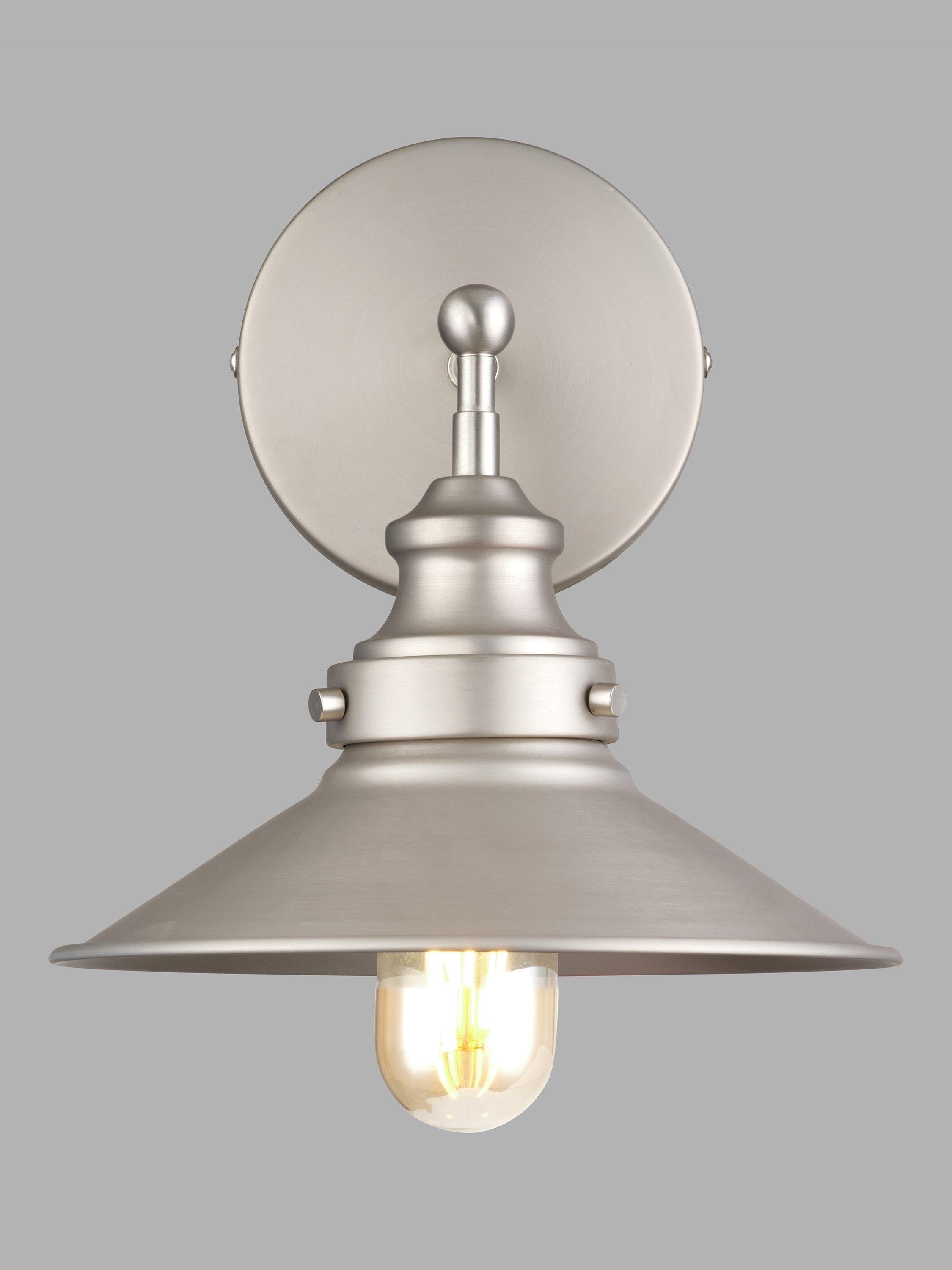 John Lewis Tobias wall light dimmable metal - British product