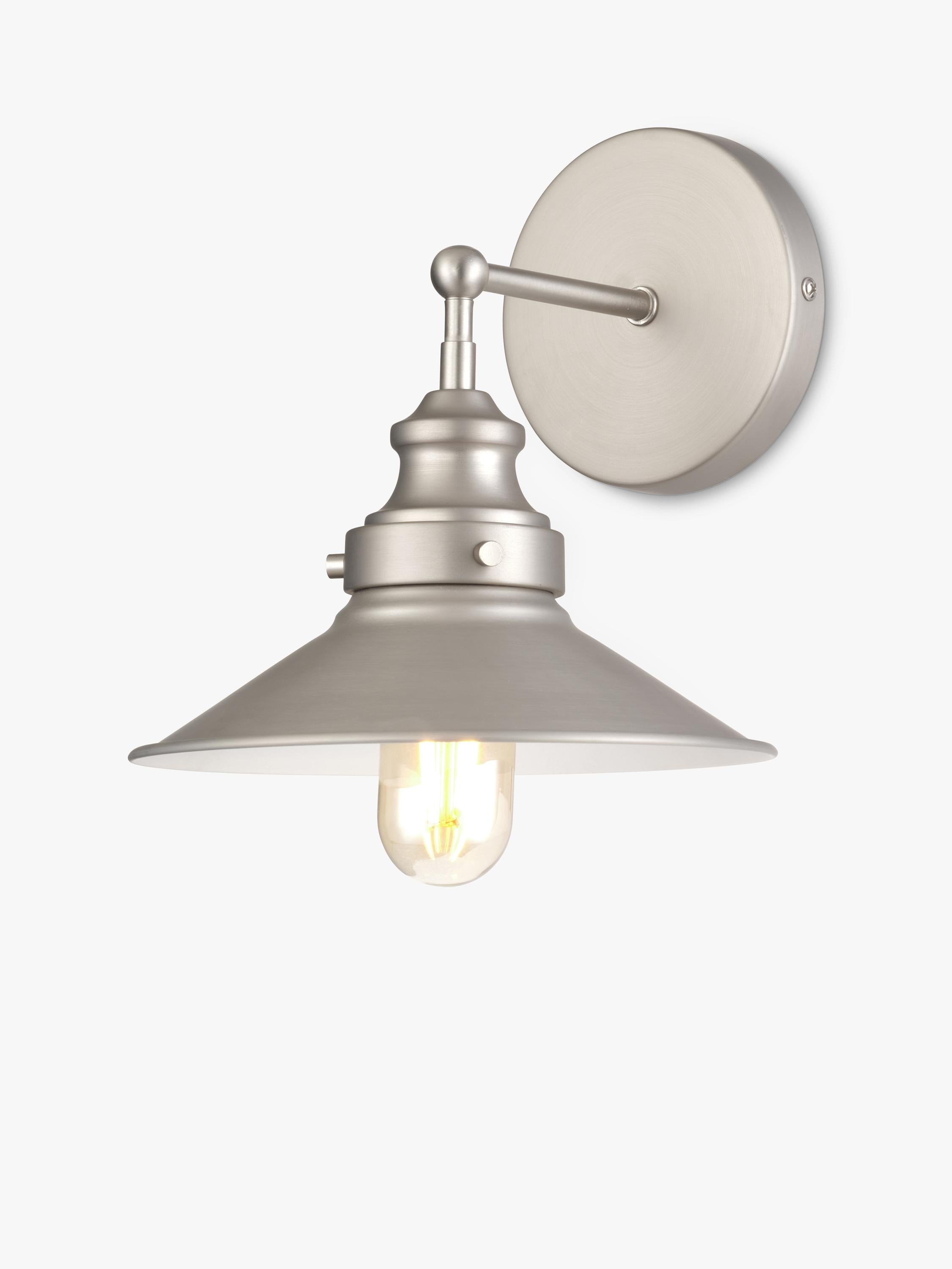 John Lewis Tobias wall light dimmable metal - British product