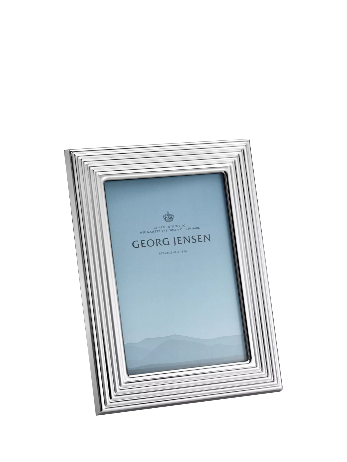 Georg Jensen Bernadotte stainless steel photo frame 4 x 6 (10 x 15cm), UK version