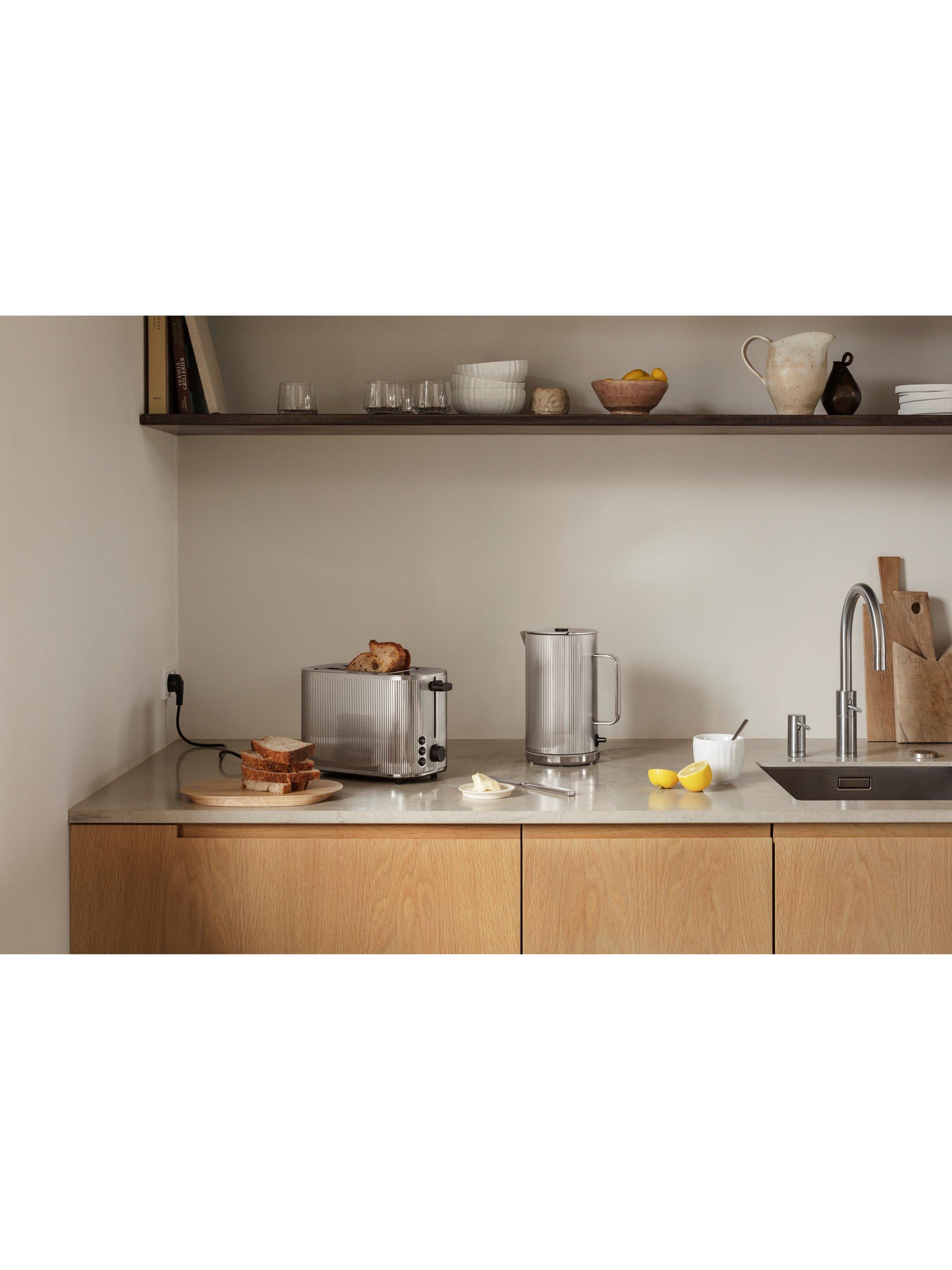 Georg Jensen Bernadotte 2 Slice Silver Toaster, UK version