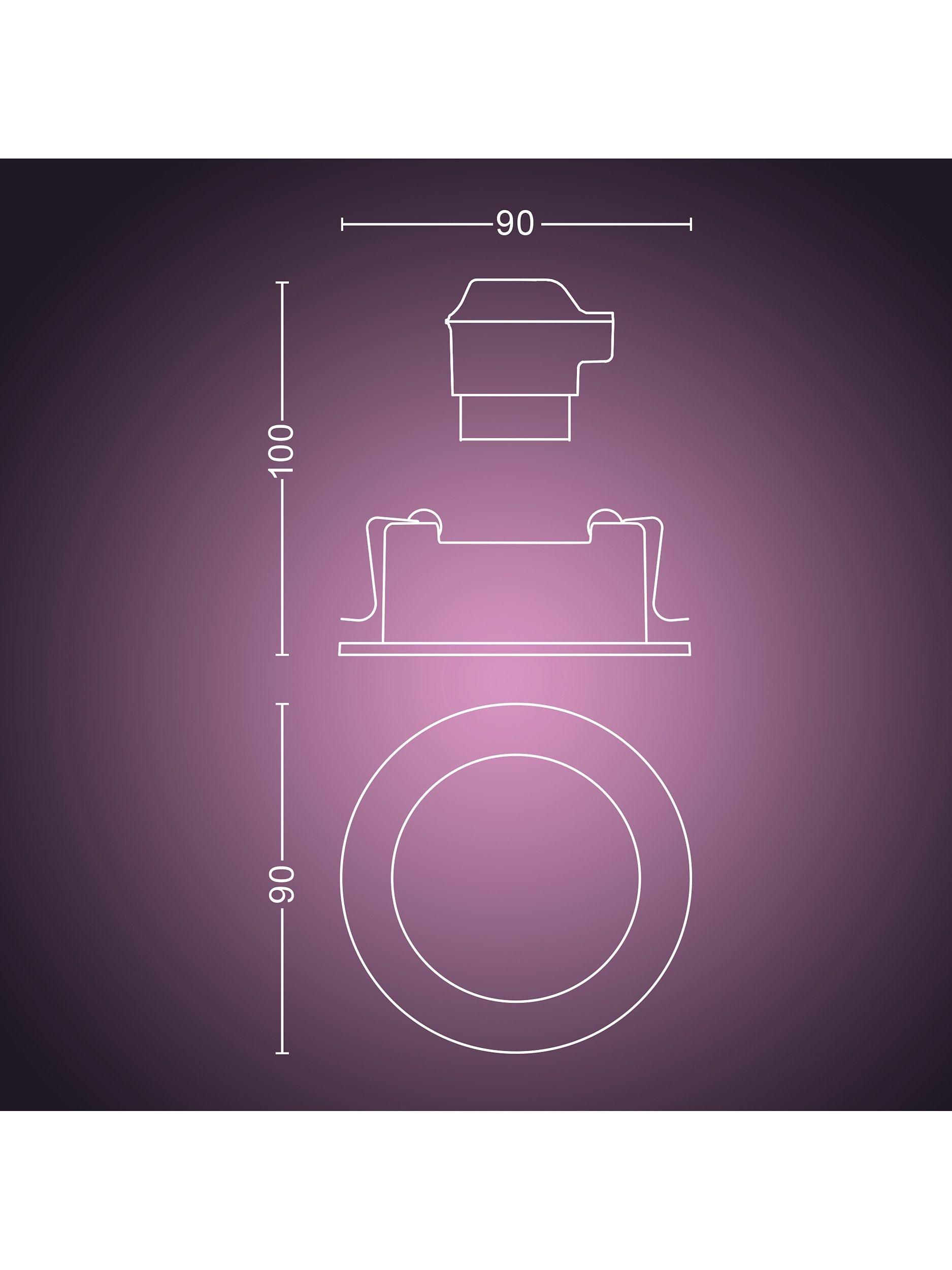 Philips Hue Centura smart spotlight 3-pack recessed - British product
