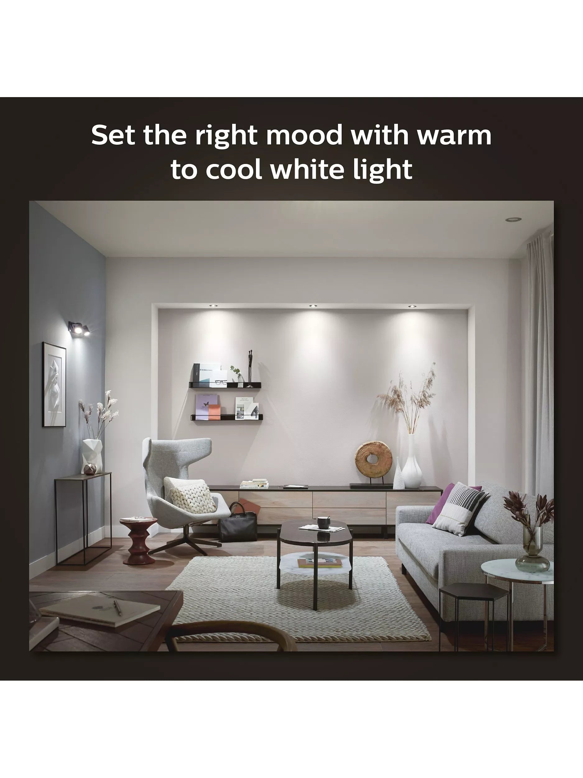 Philips Hue White Ambience Milliskin Spotlight pack of 3 (British brand)