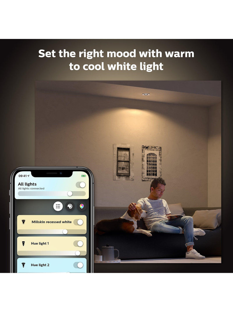 Philips Hue White Ambiance Milliskin Extension smart recessed spotlight (British brand)