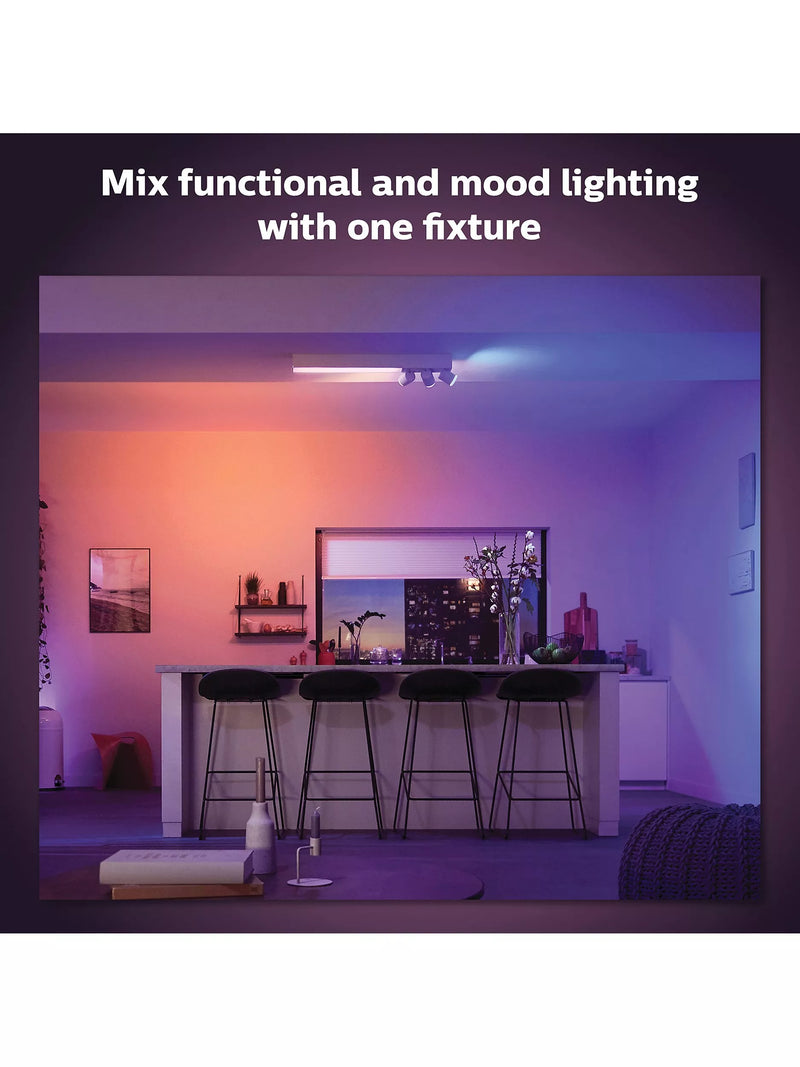 Philips Hue smart ceiling spotlight Centris White & Colour Ambiance 3 light, UK version