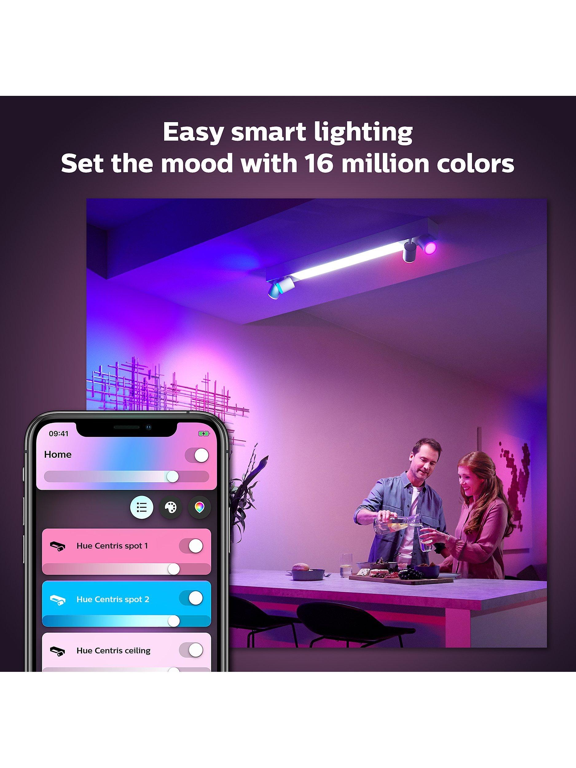 Philips Hue Centris smart ceiling spotlight 4-light, imported from the UK