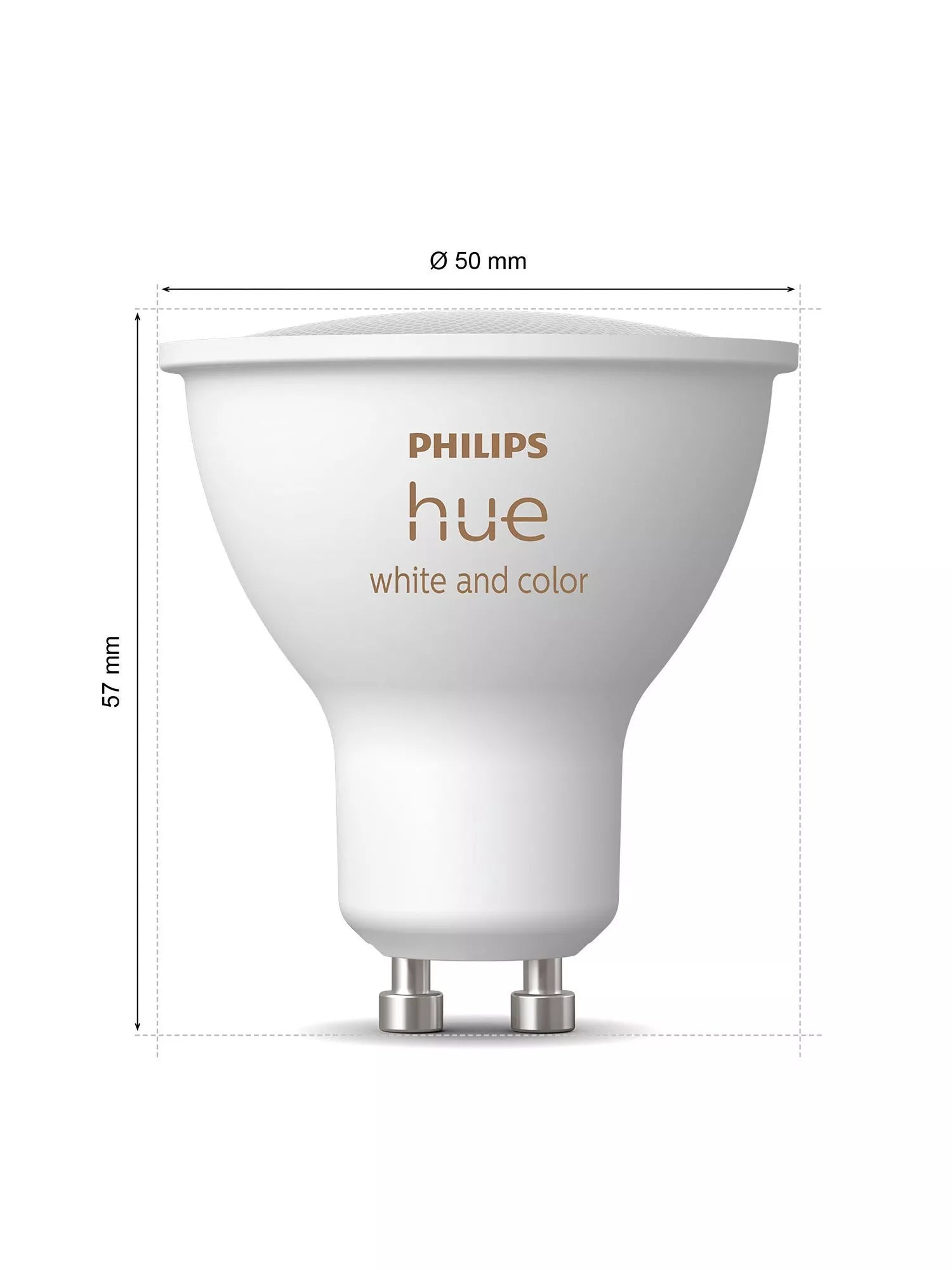 Philips Hue smart bulb GU10 pack of 2, UK version
