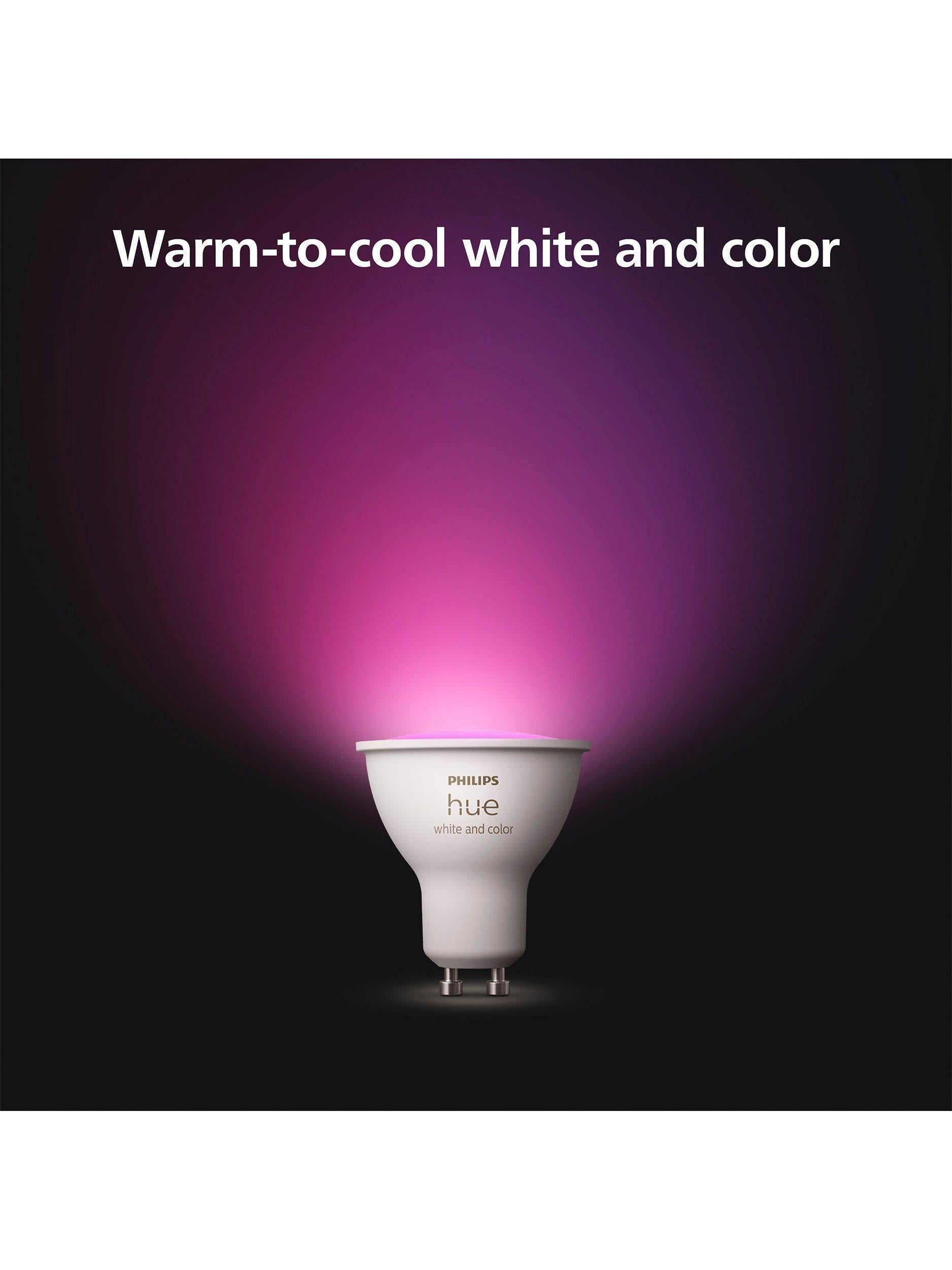 Philips Hue smart spotlight GU10 3-pack 4.2W, UK version