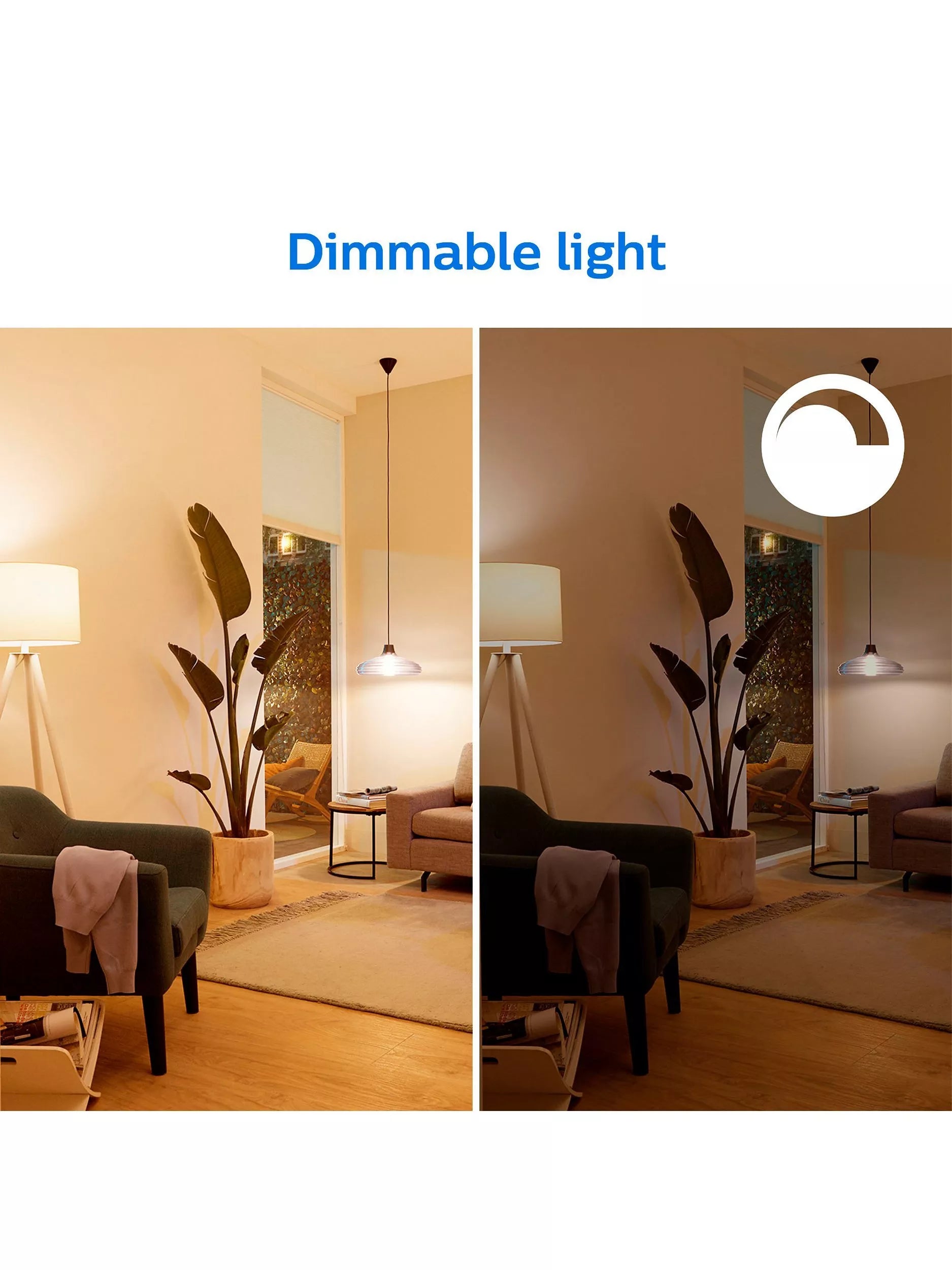 Philips smart LED GU10 bulb pack of 2 (British brand)