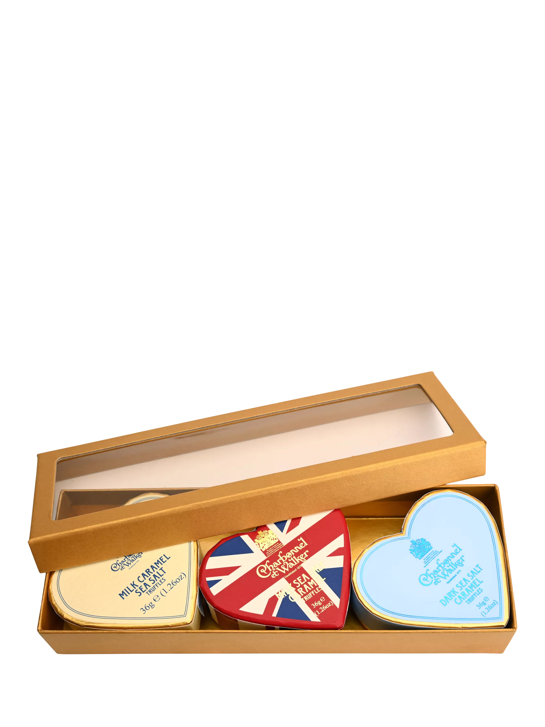 Charbonnel et Walker mini hearts gift set 3x 36g - British product