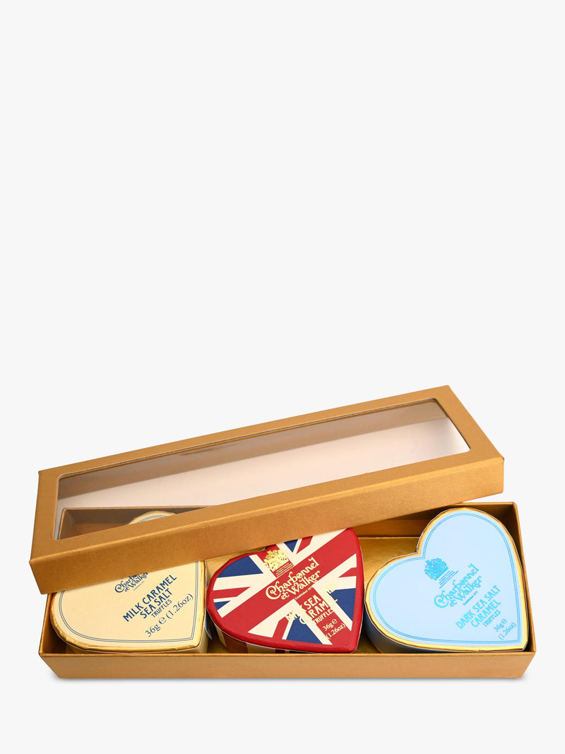 Charbonnel et Walker mini hearts gift set 3x 36g - British product