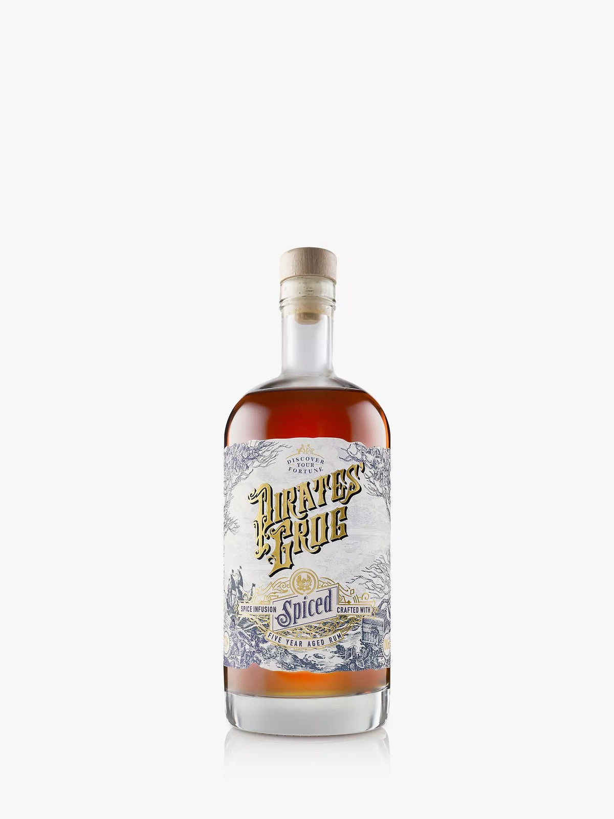 Pirate's Grog spiced rum 70cl, imported from the UK