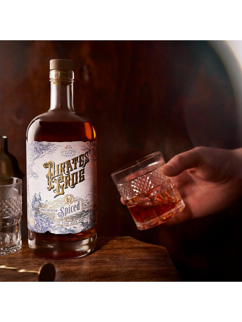 Pirate's Grog spiced rum 70cl, imported from the UK