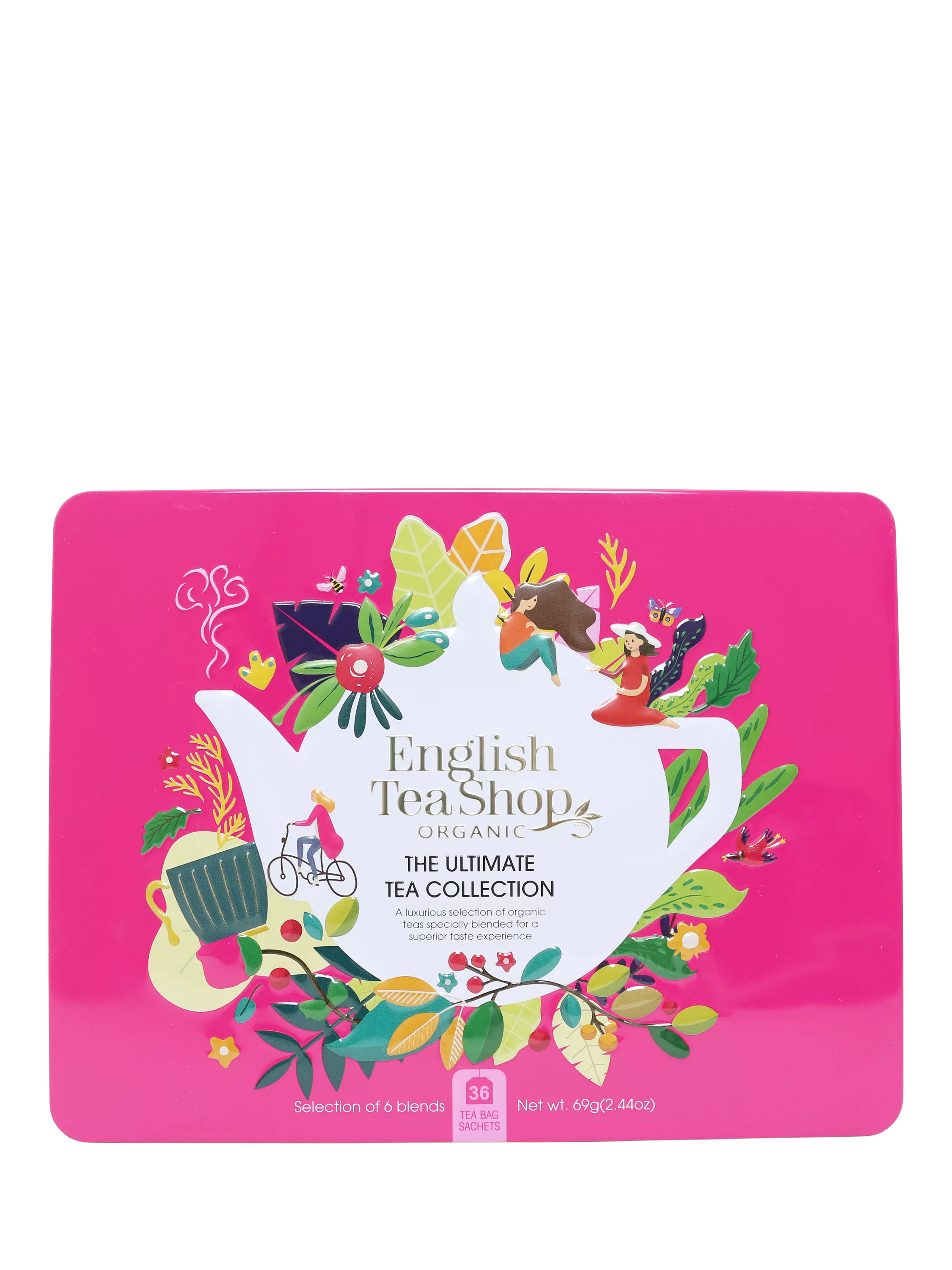 English Tea Shop tea collection gift tin with 36 sachets, assorted blends - British product