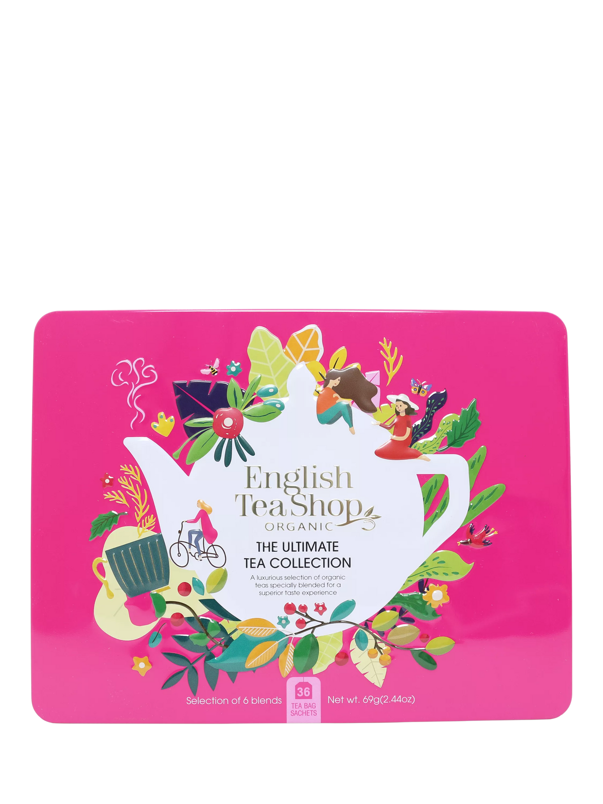 English Tea Shop tea collection gift tin with 36 sachets, assorted blends - British product