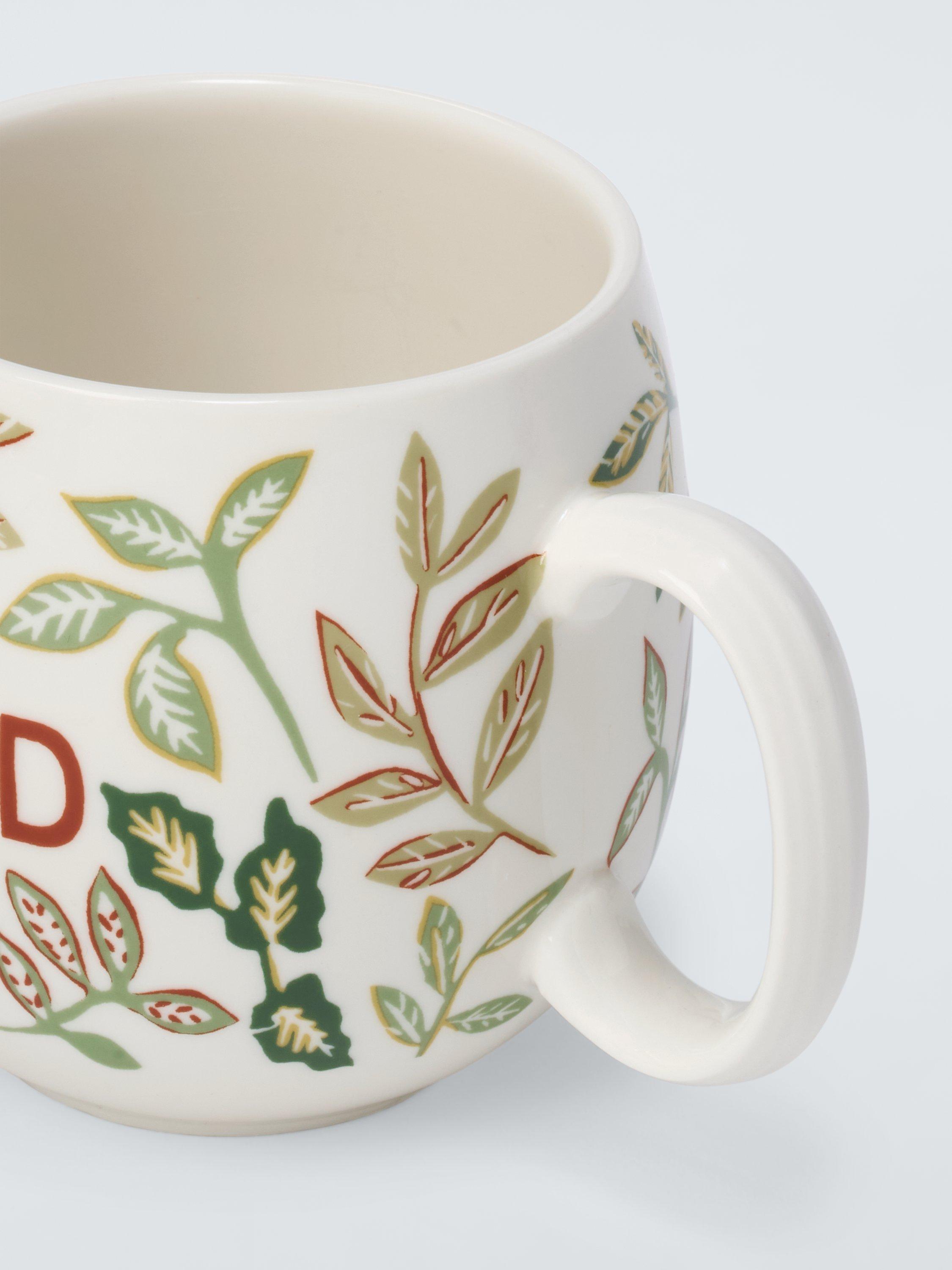 John Lewis fine china mug greenery Dad 560ml, imported from the UK