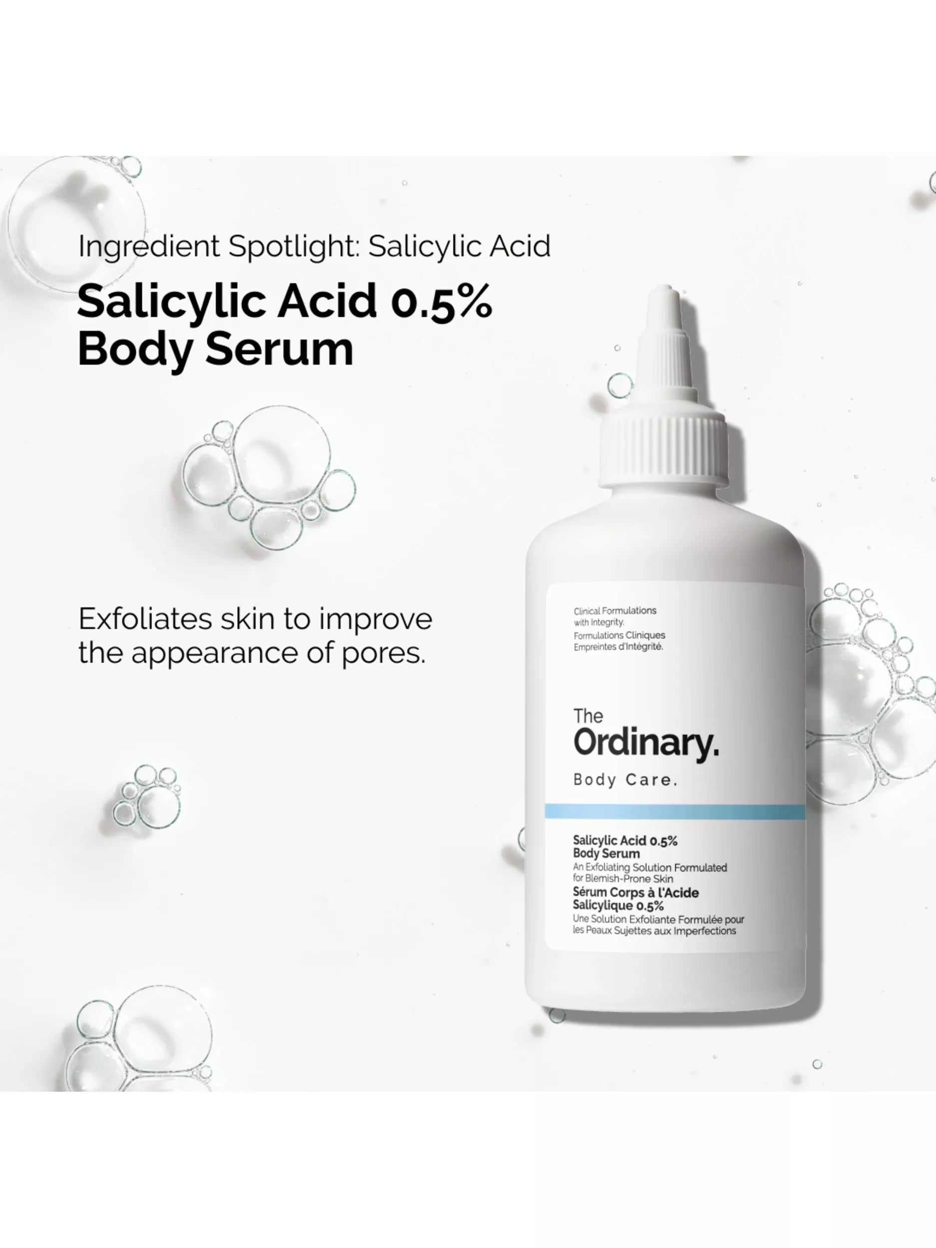 The Ordinary Salicylic Acid 0.5% Body Serum 240ml (British brand)