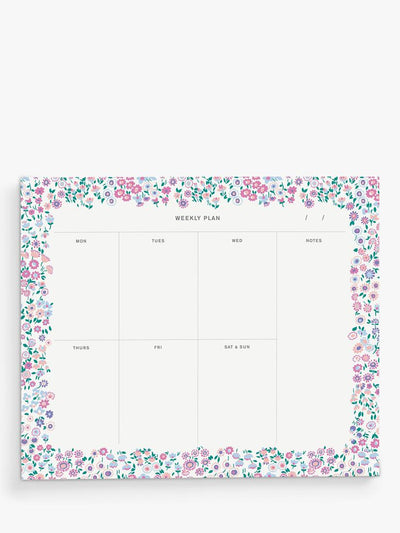 Bloc-notes hebdomadaire Liberty London Cooper Dance, multicolore